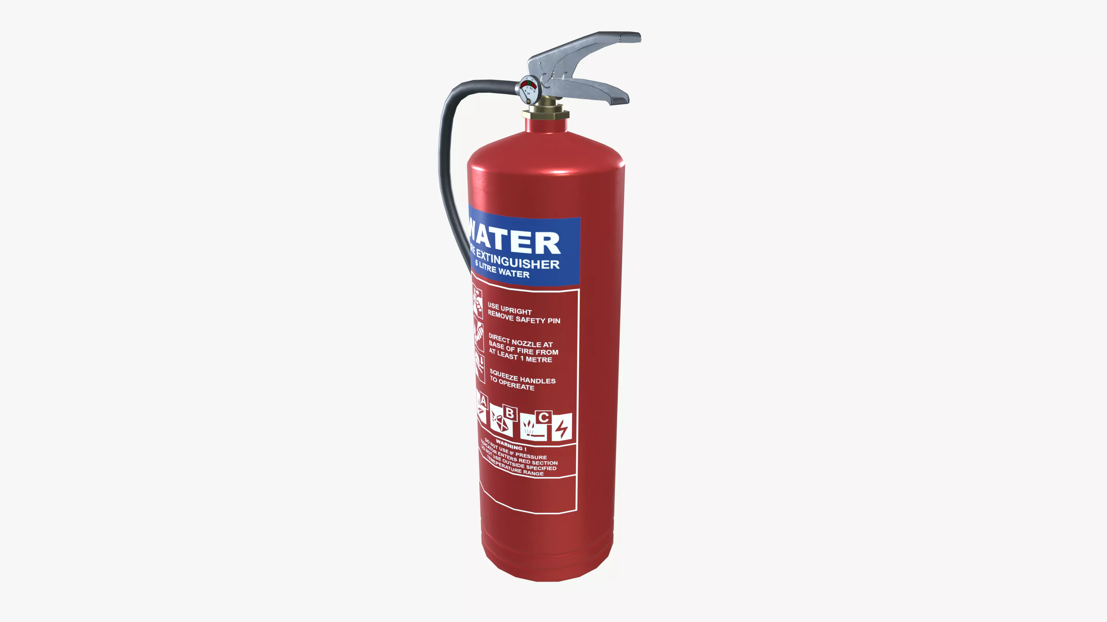 Water Fire Extinguisher 3D model_3