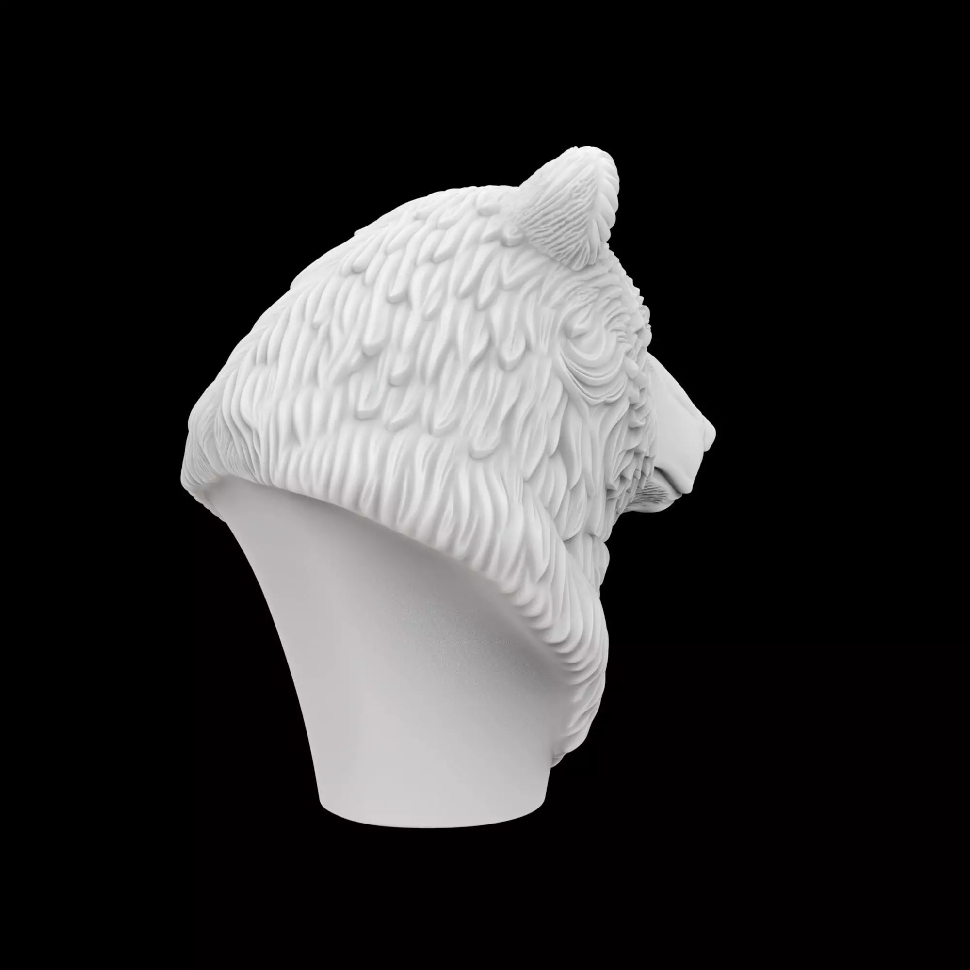 Bear Bust 3D Print Model 3D print model_3