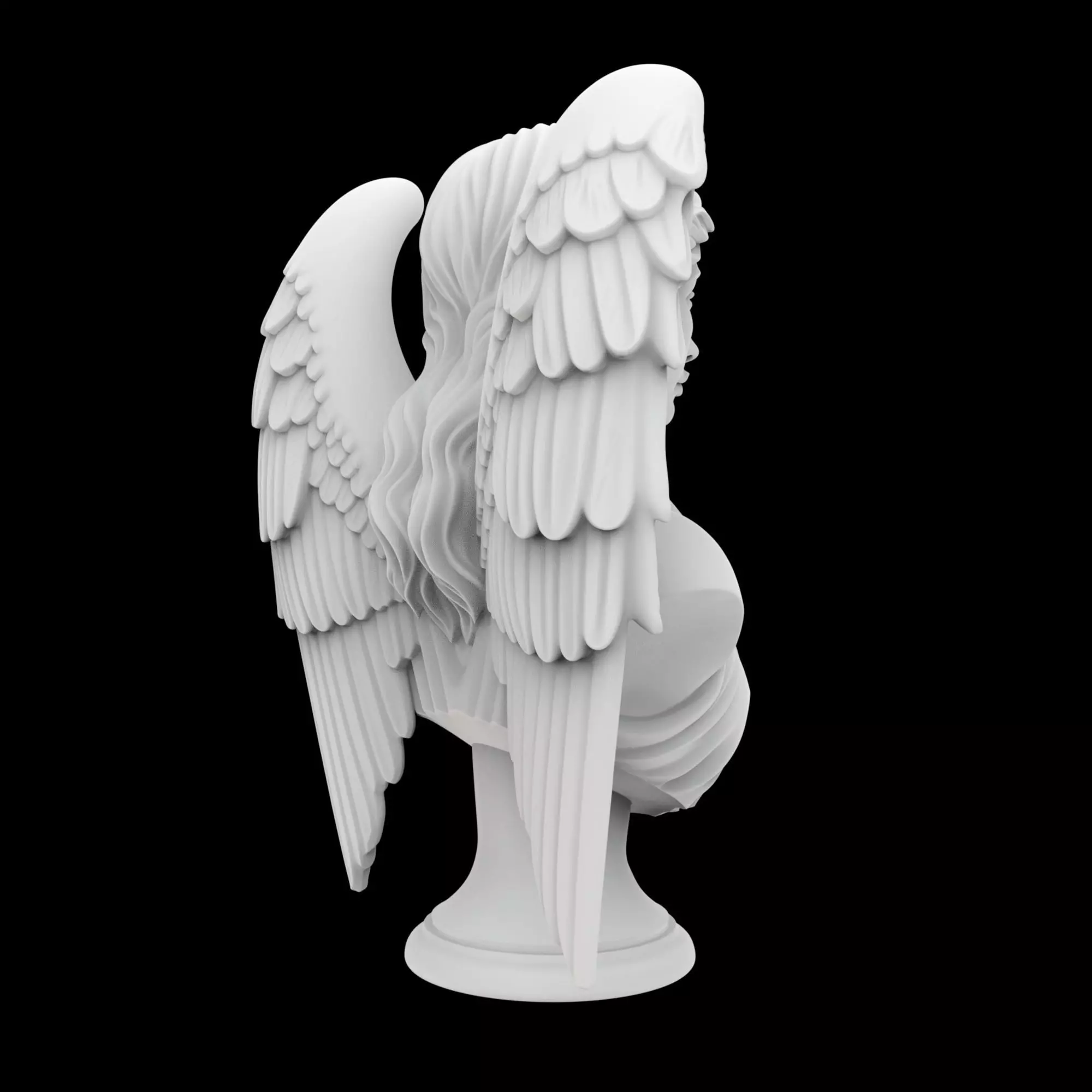 Devil Lord Bust 3D Print Model 3D print model_3