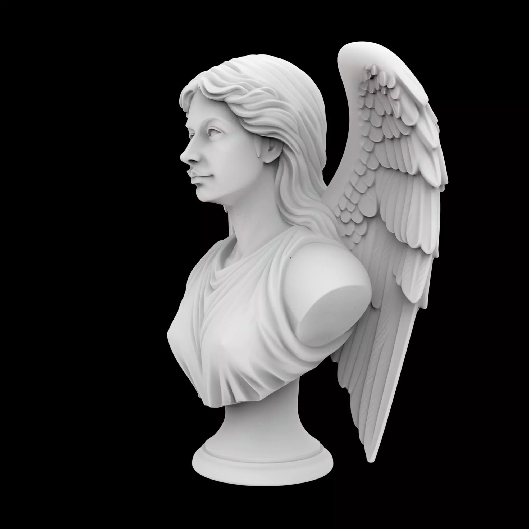 Devil Lord Bust 3D Print Model 3D print model_1