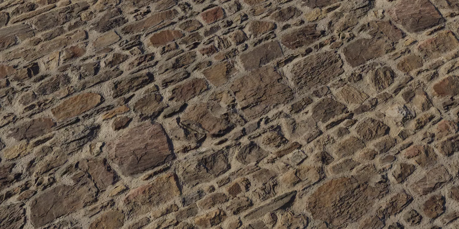 Old Sandstone Castle Wall Texture_1