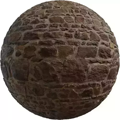 Old Sandstone Castle Wall