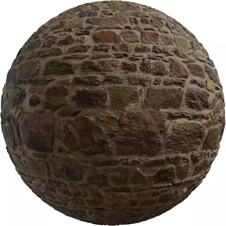 Old Sandstone Castle Wall Texture_0