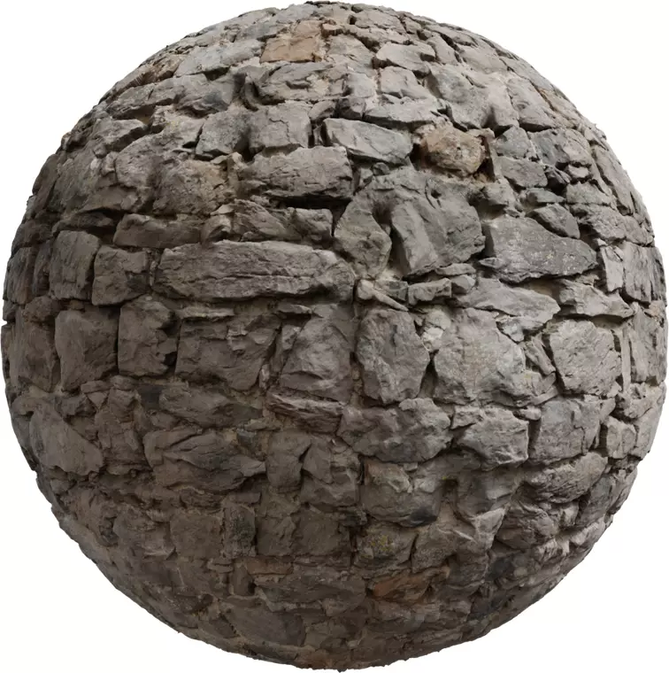 Rubble Masonry Castle Wall Texture_0