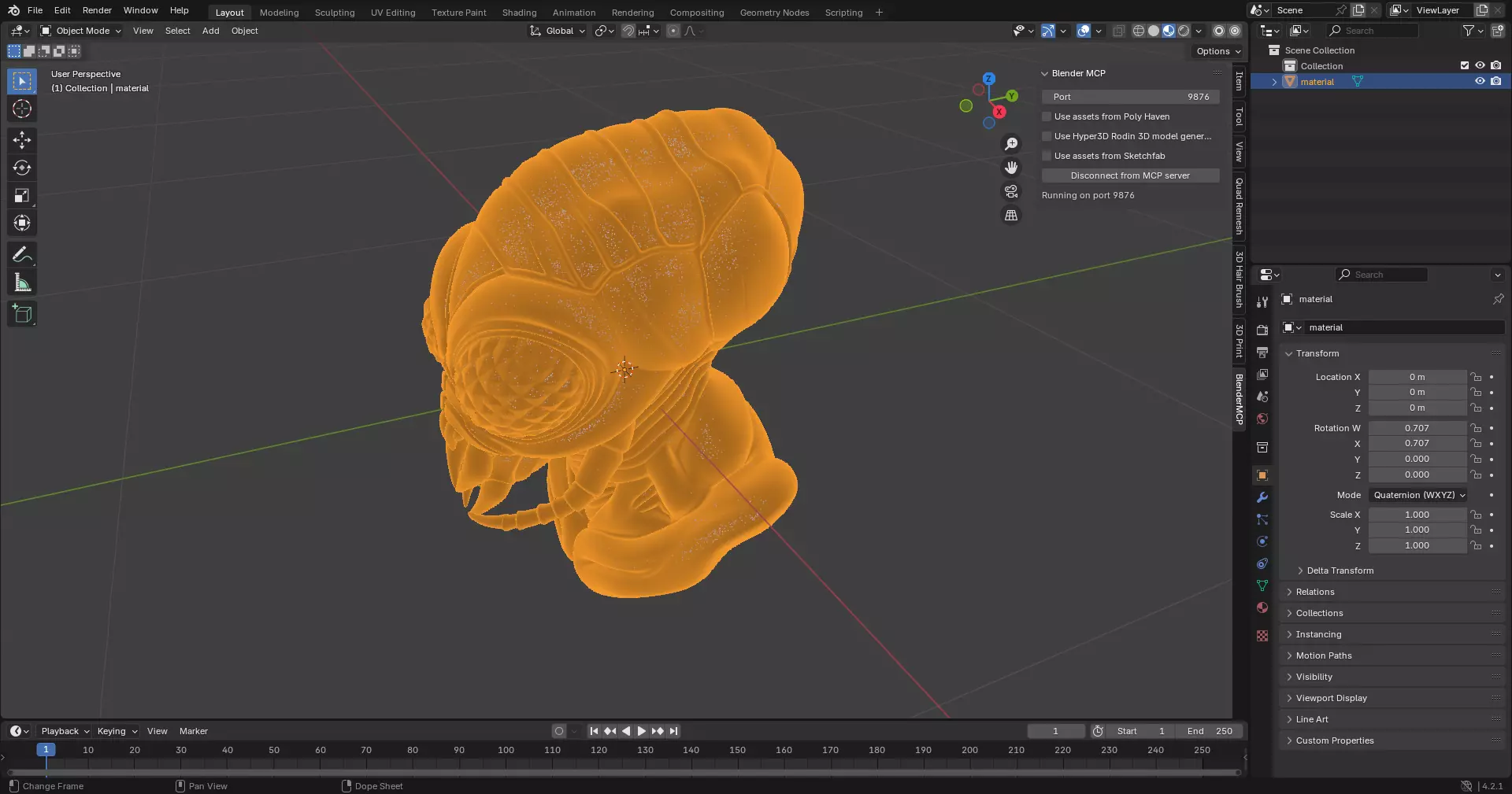 Insectoid Alien Bust 3D Print Model 3D print model_4