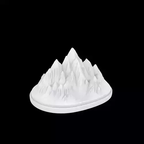 Mountain Range Sculpture 3D Print Model