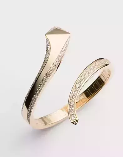 Prada Eternal Gold snake bracelet in yellow gold and diamonds