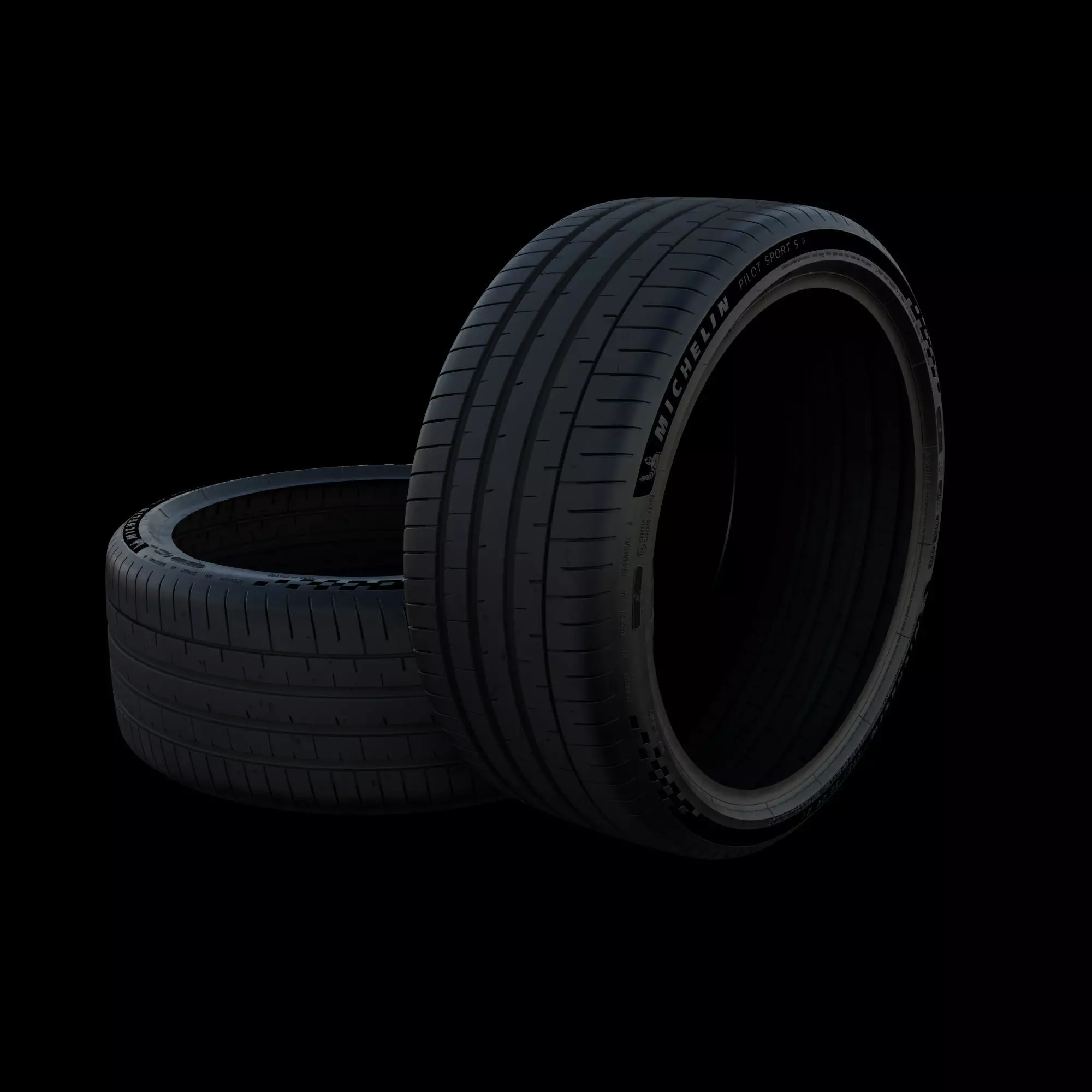 Michelin Pilot Sport S 5 tires 3D model_0