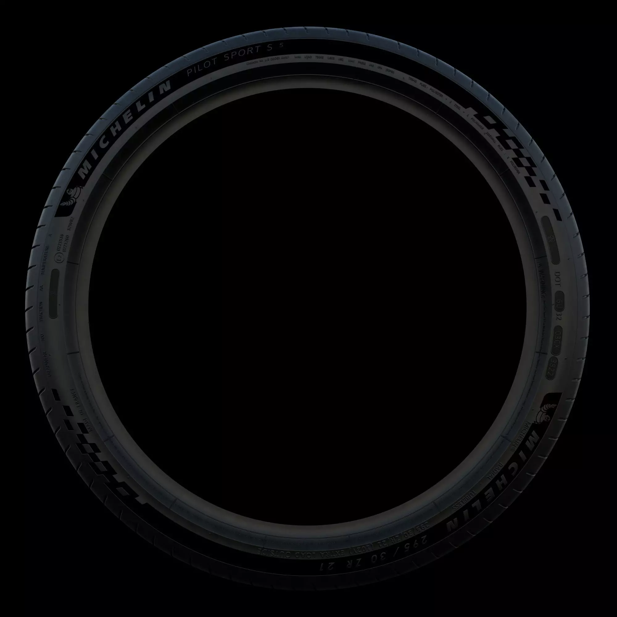 Michelin Pilot Sport S 5 tires 3D model_4