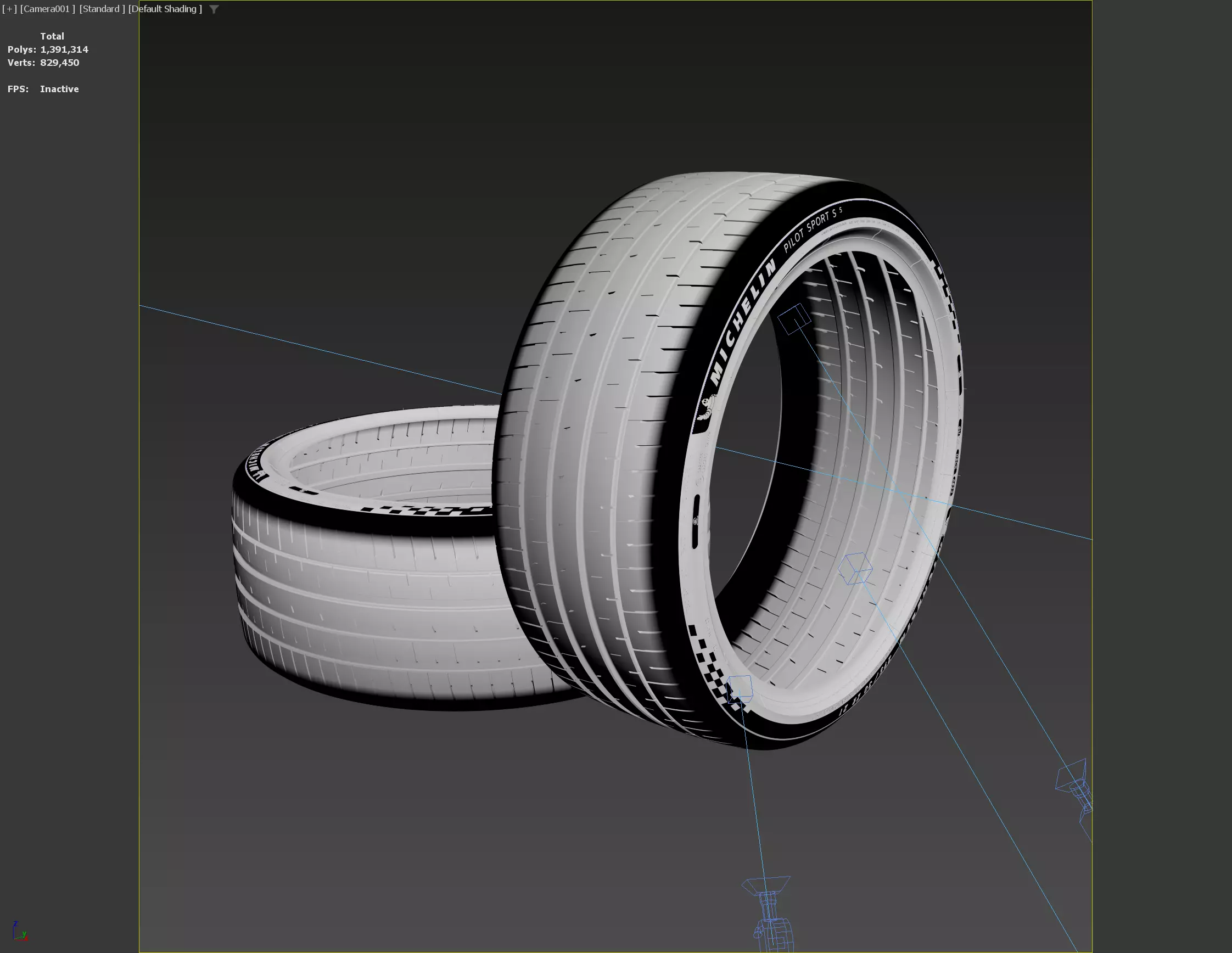 Michelin Pilot Sport S 5 tires 3D model_10