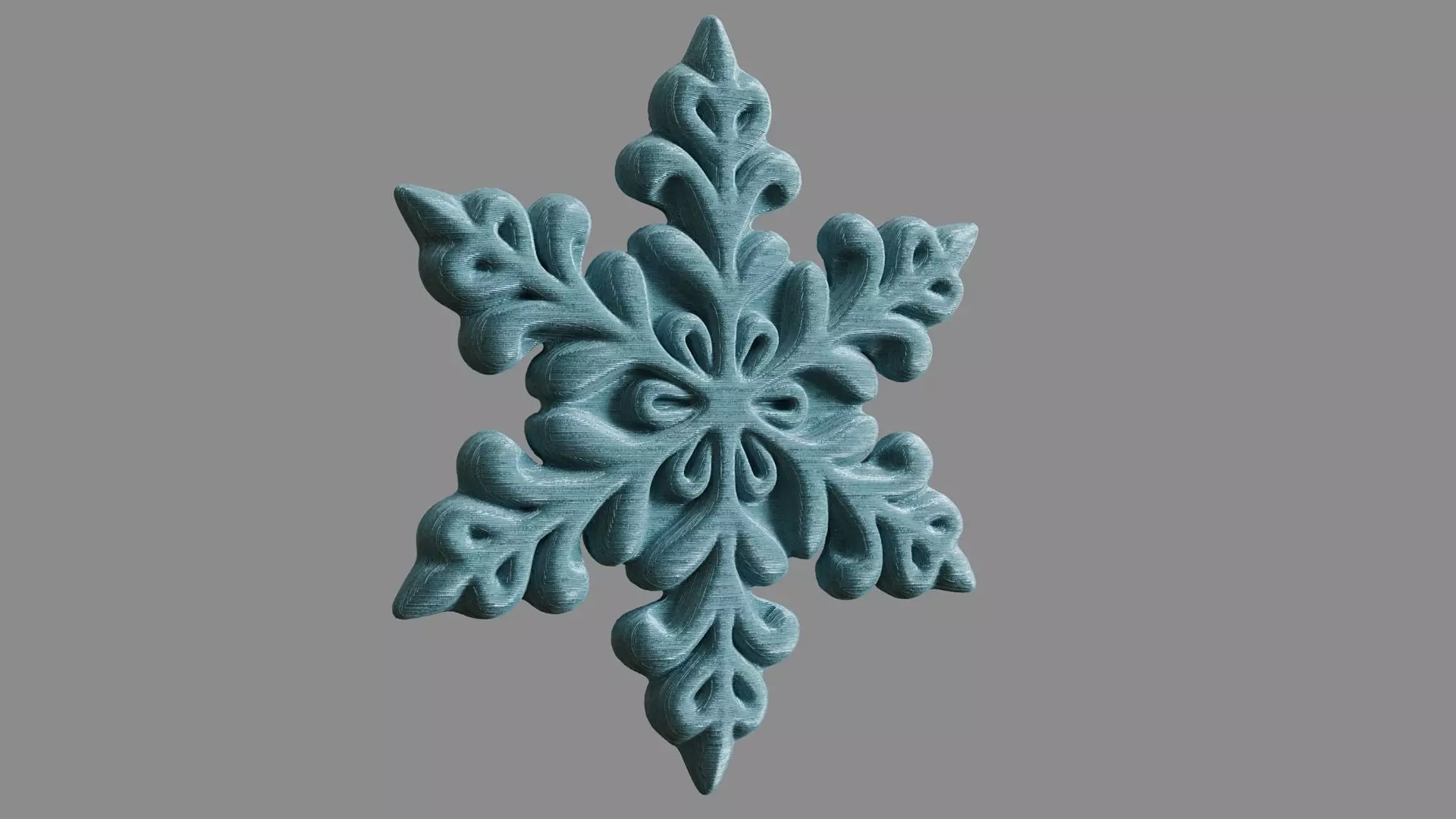 Snowflake 3D print model_0