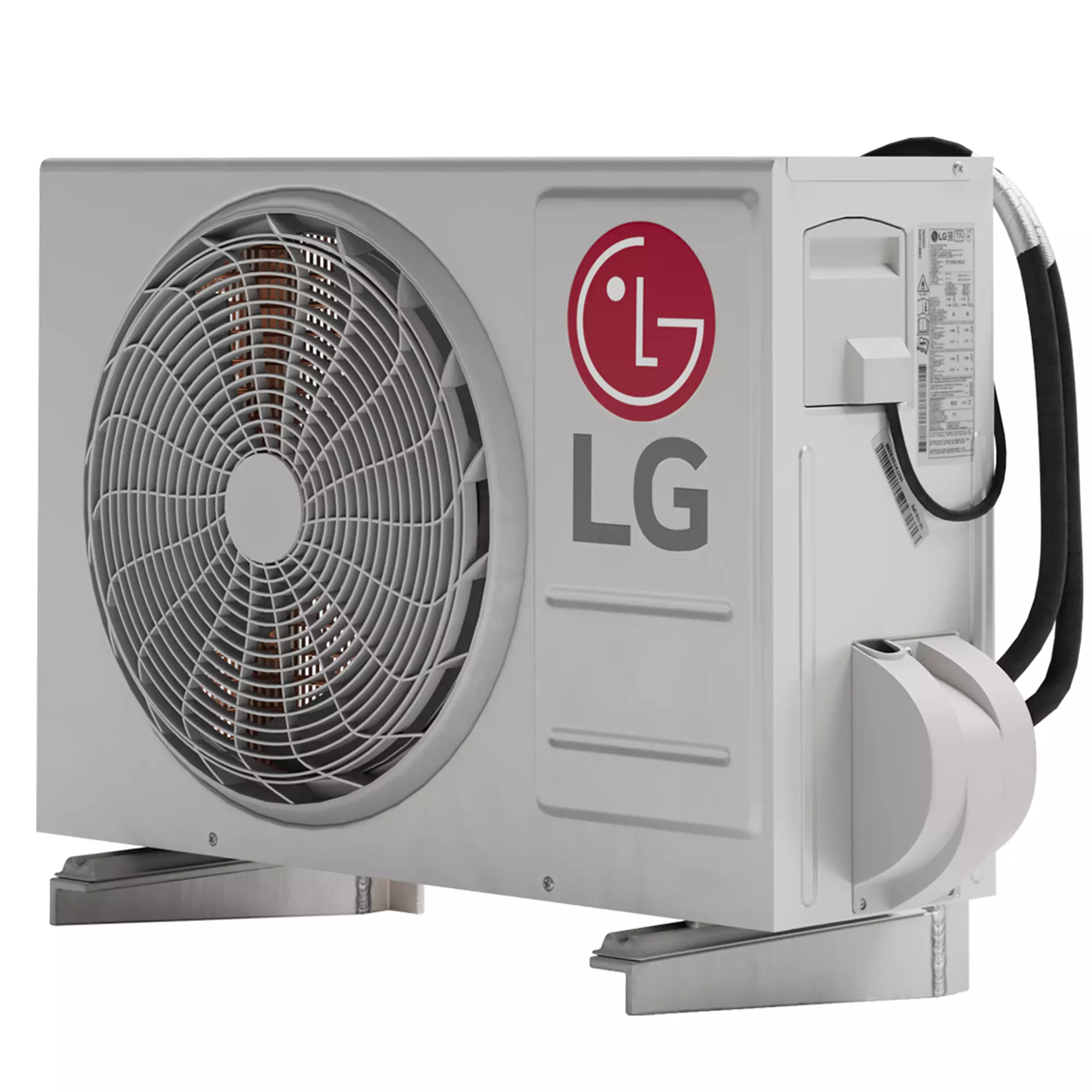 Outdoor unit of LG air conditioner Low-poly 3D model
