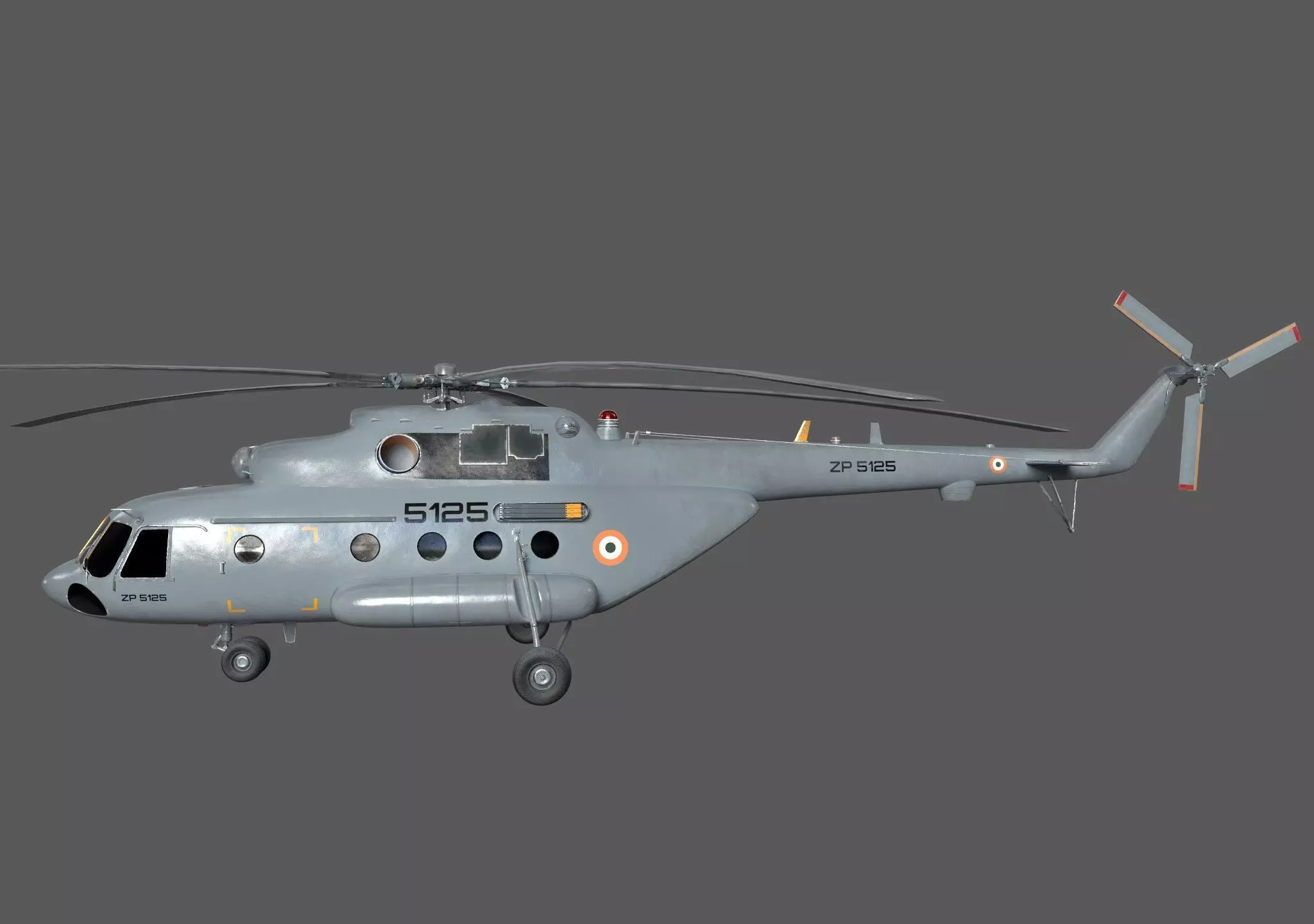 Aircraft K-31 Low-poly 3D model_5