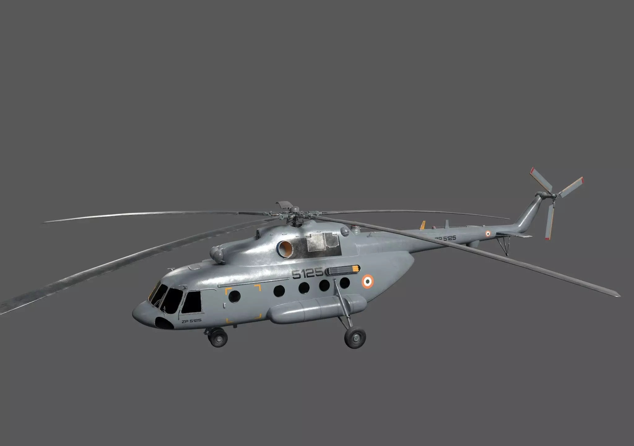 Aircraft K-31 Low-poly 3D model_1