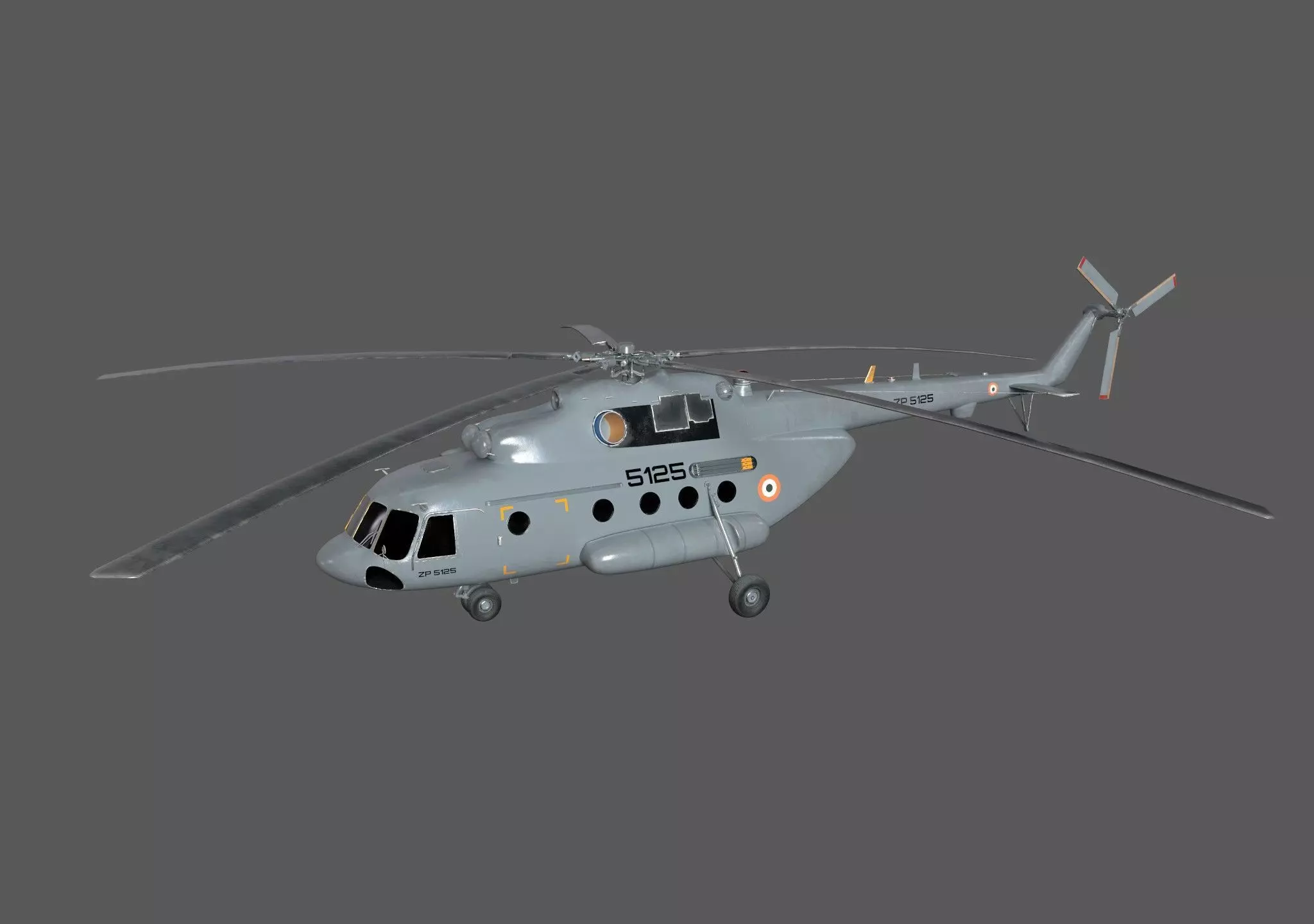 Aircraft K-31 Low-poly 3D model_0