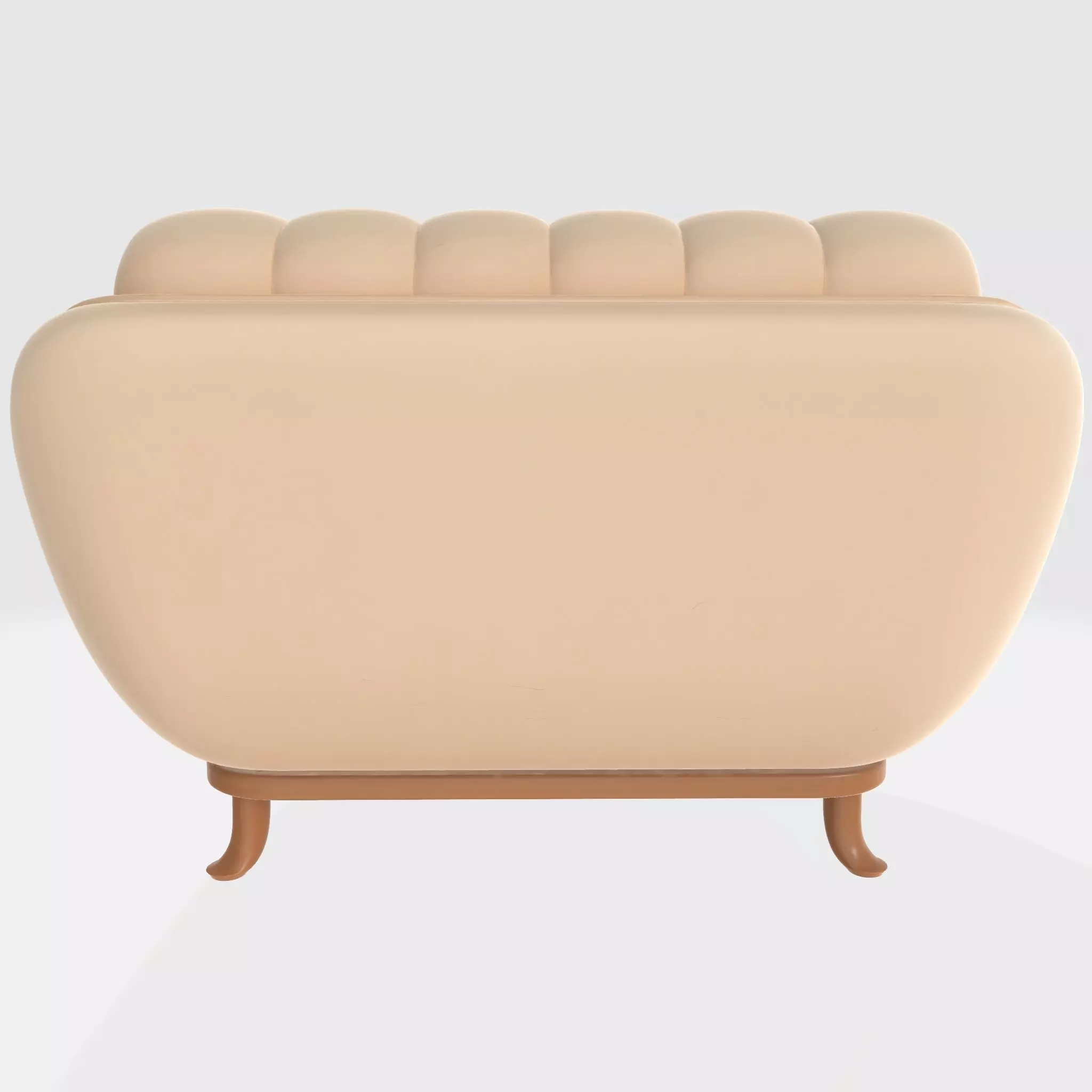Sofa 8 Low-poly 3D model_2