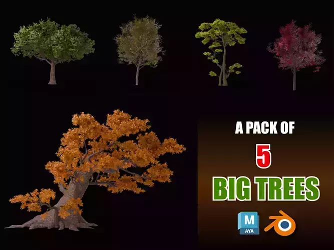 High Quality Large Autumn Tree Collection
