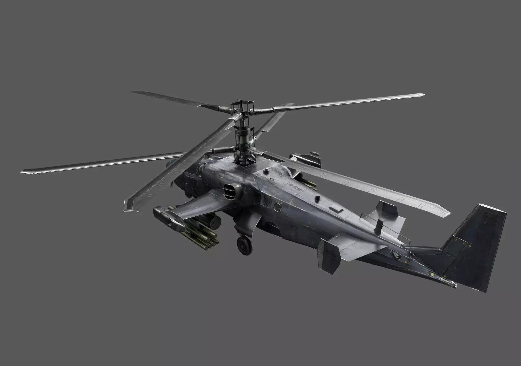 K-52 Helicopter Low-poly 3D model_3