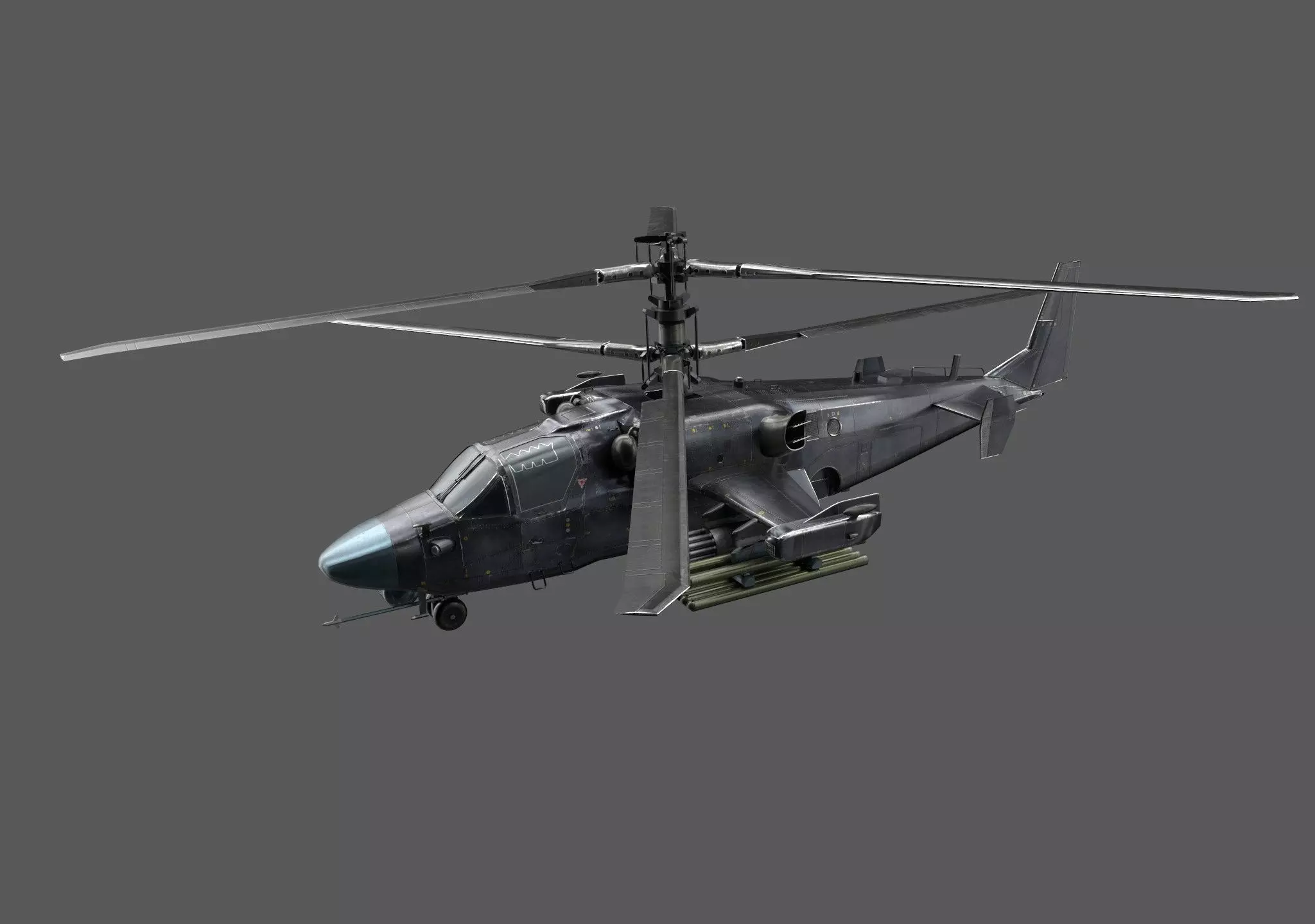 K-52 Helicopter Low-poly 3D model_0