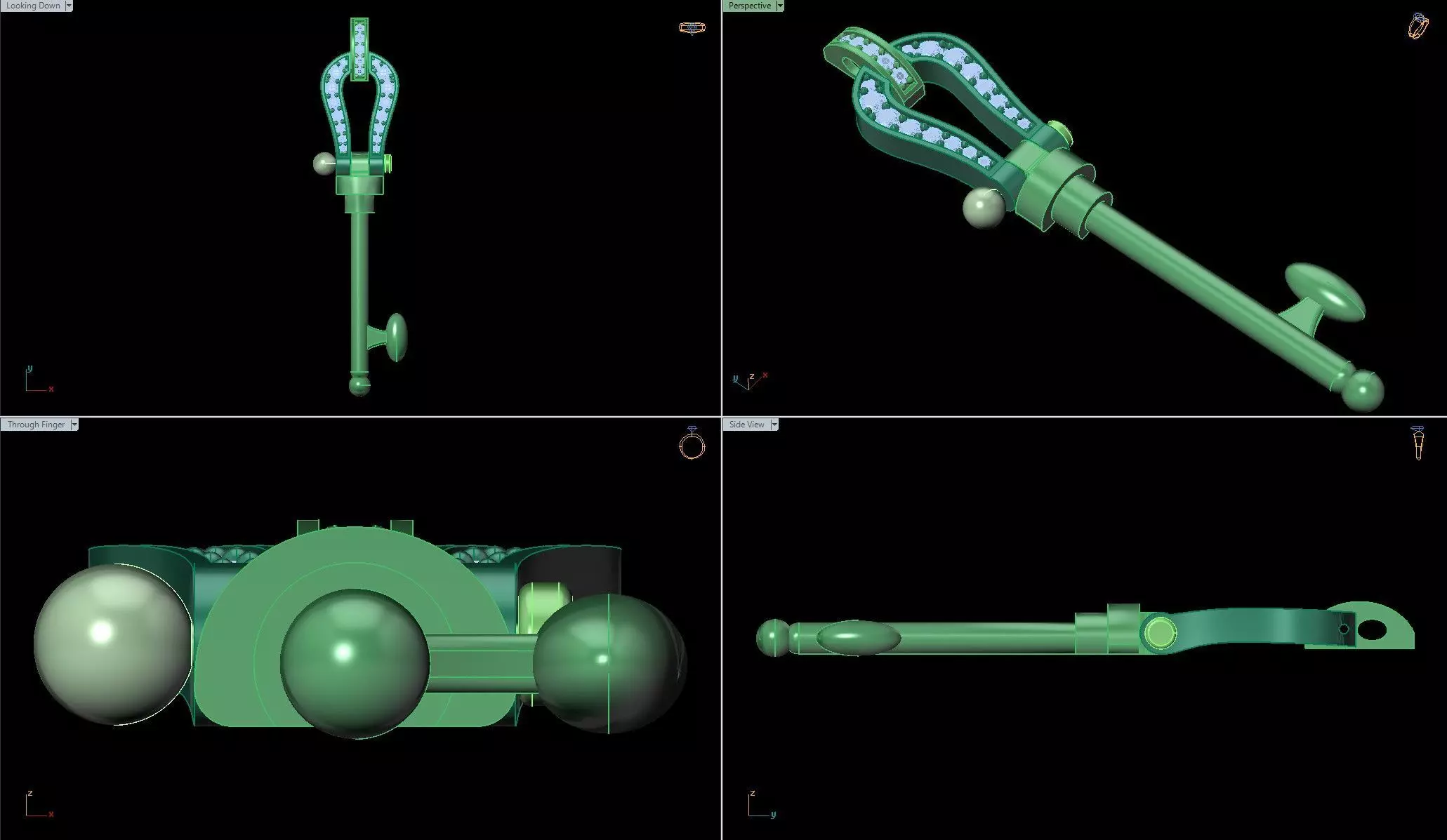 Fred Necklace 3D print model_3