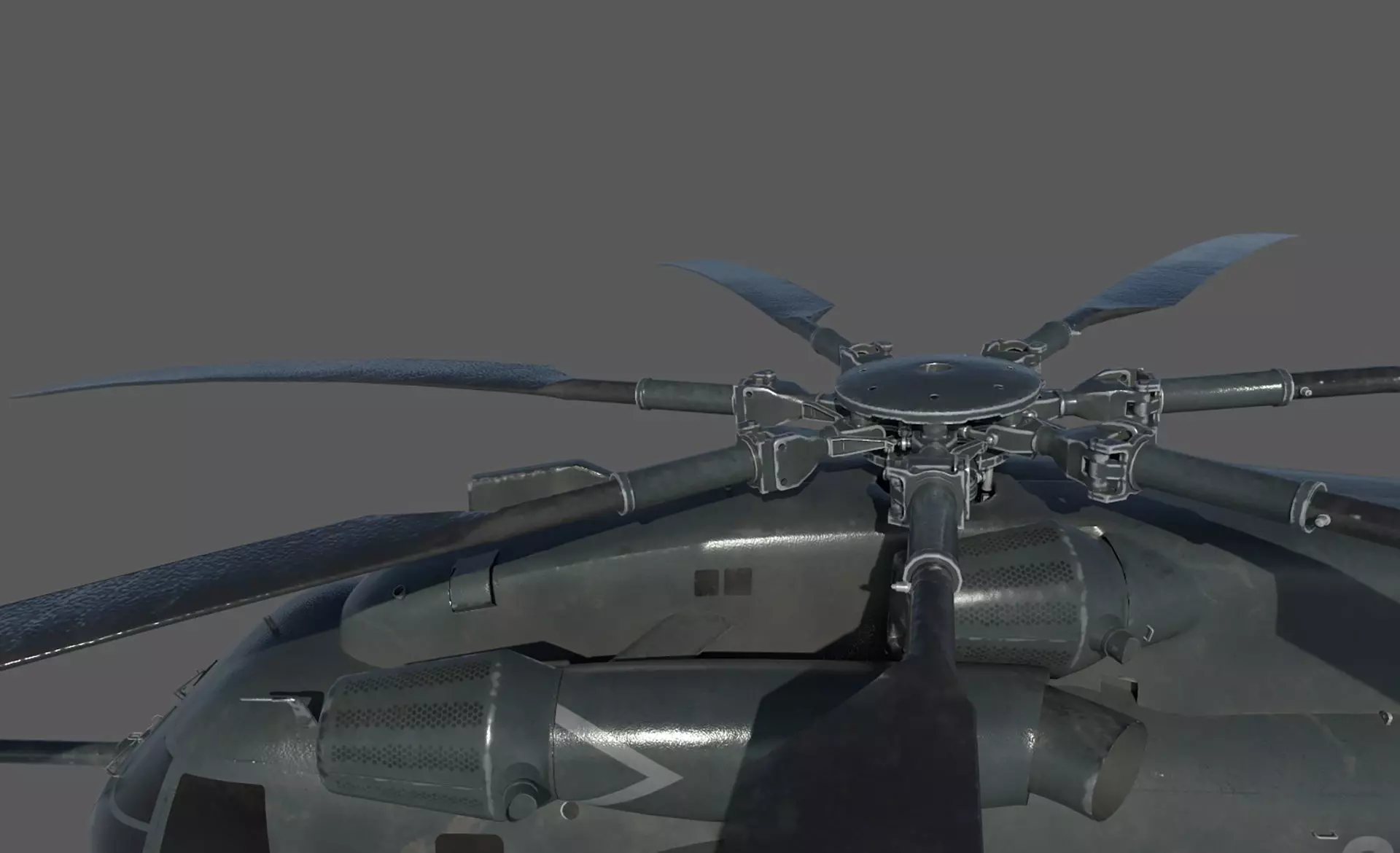 MH- 53E  Sea-Dragon Low-poly 3D model_4