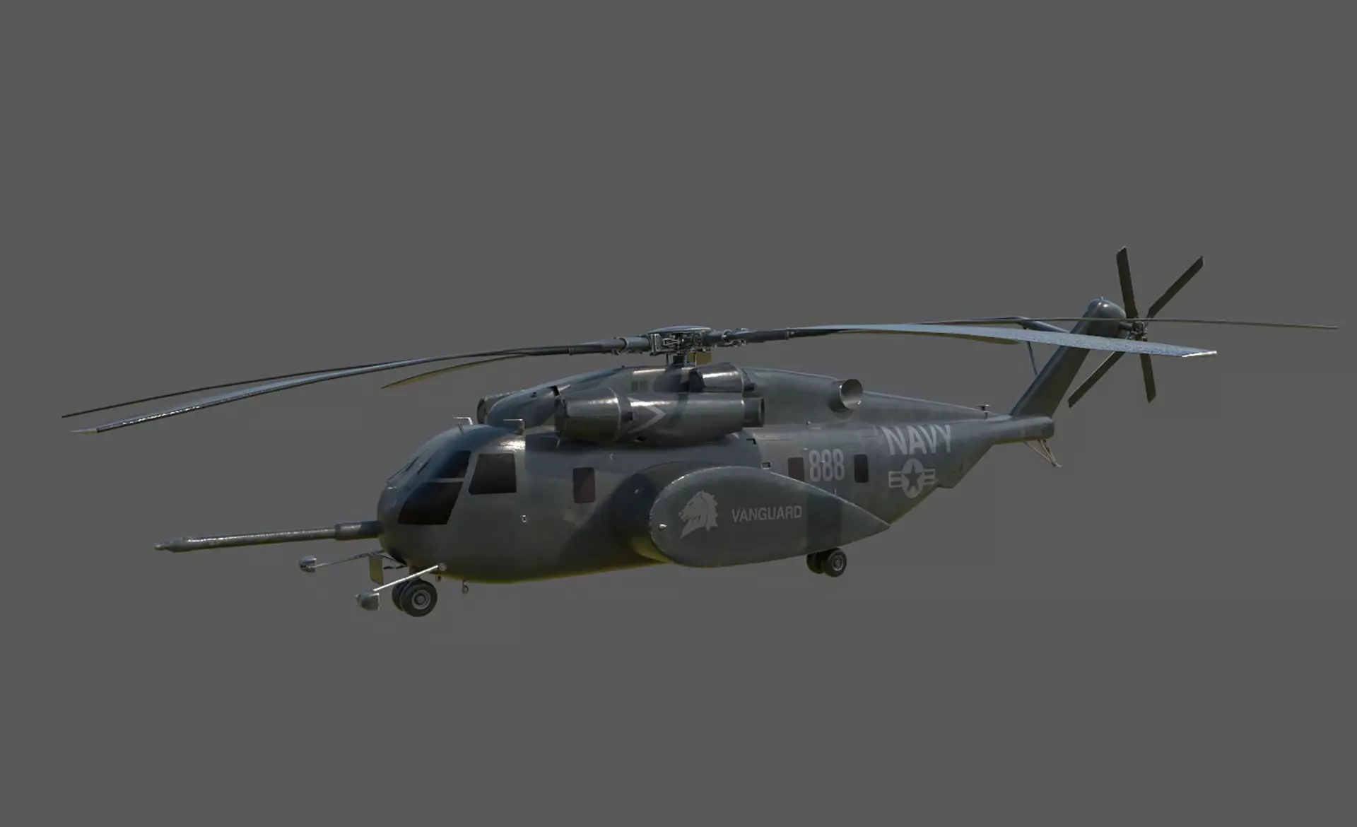 MH- 53E  Sea-Dragon Low-poly 3D model_0