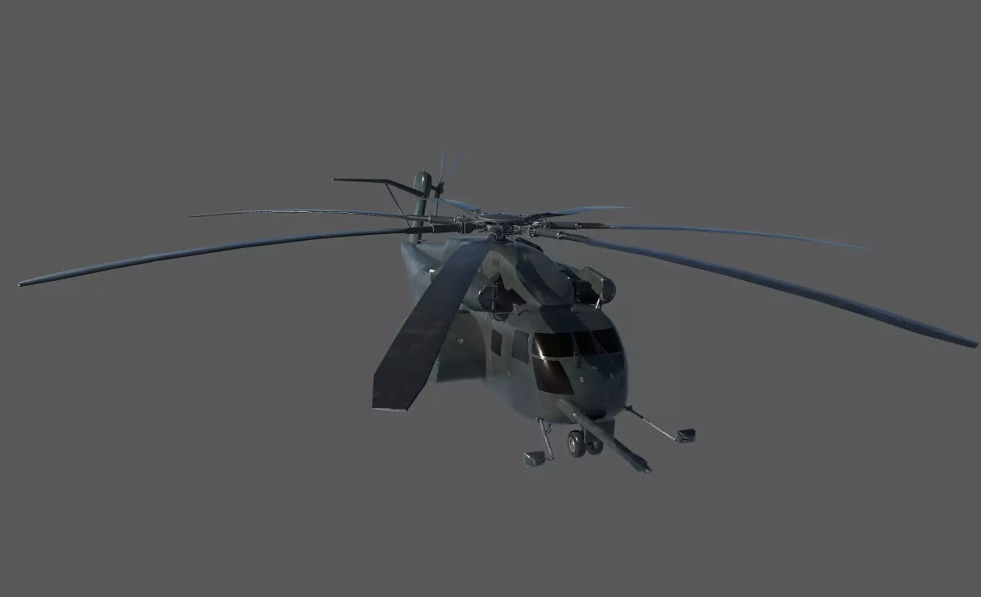 MH- 53E  Sea-Dragon Low-poly 3D model_1