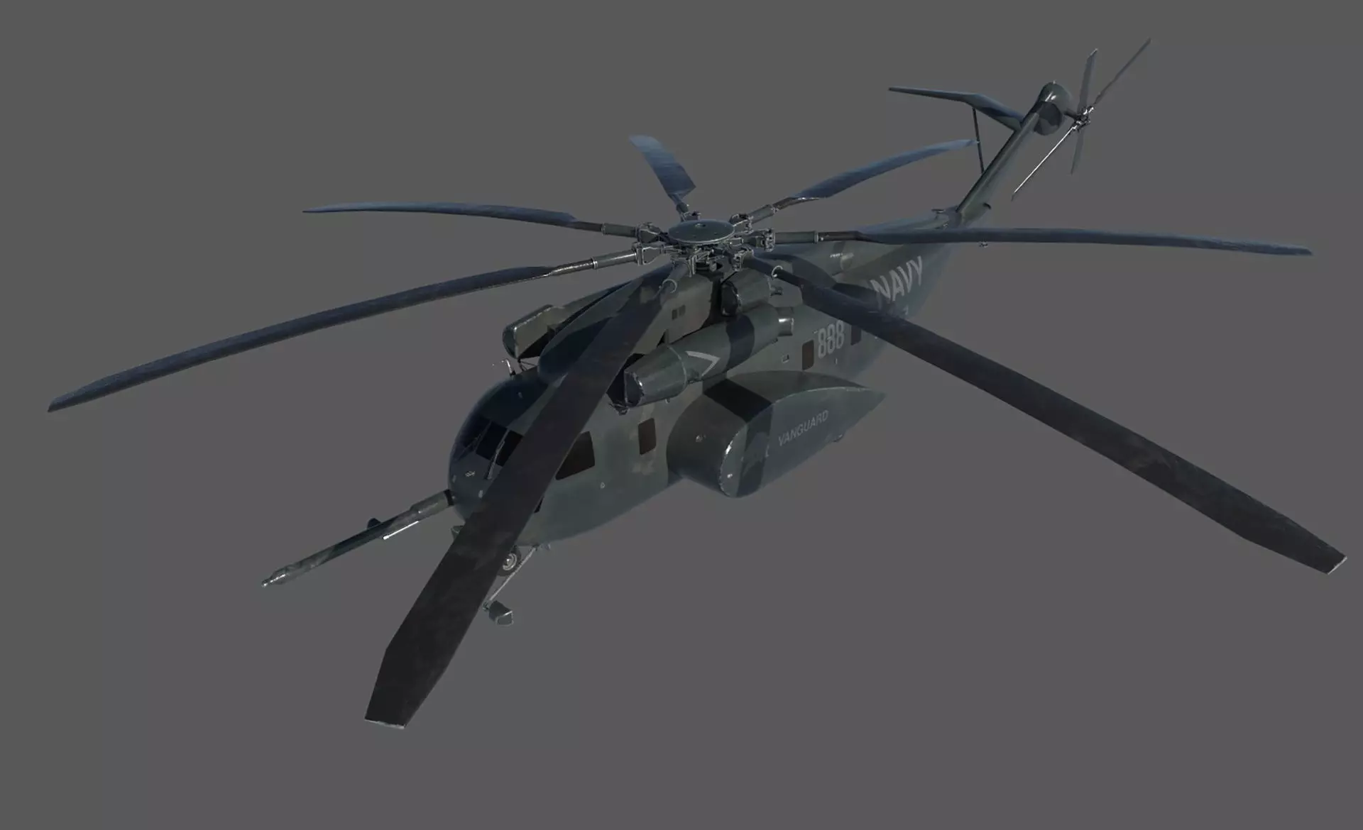 MH- 53E  Sea-Dragon Low-poly 3D model_3