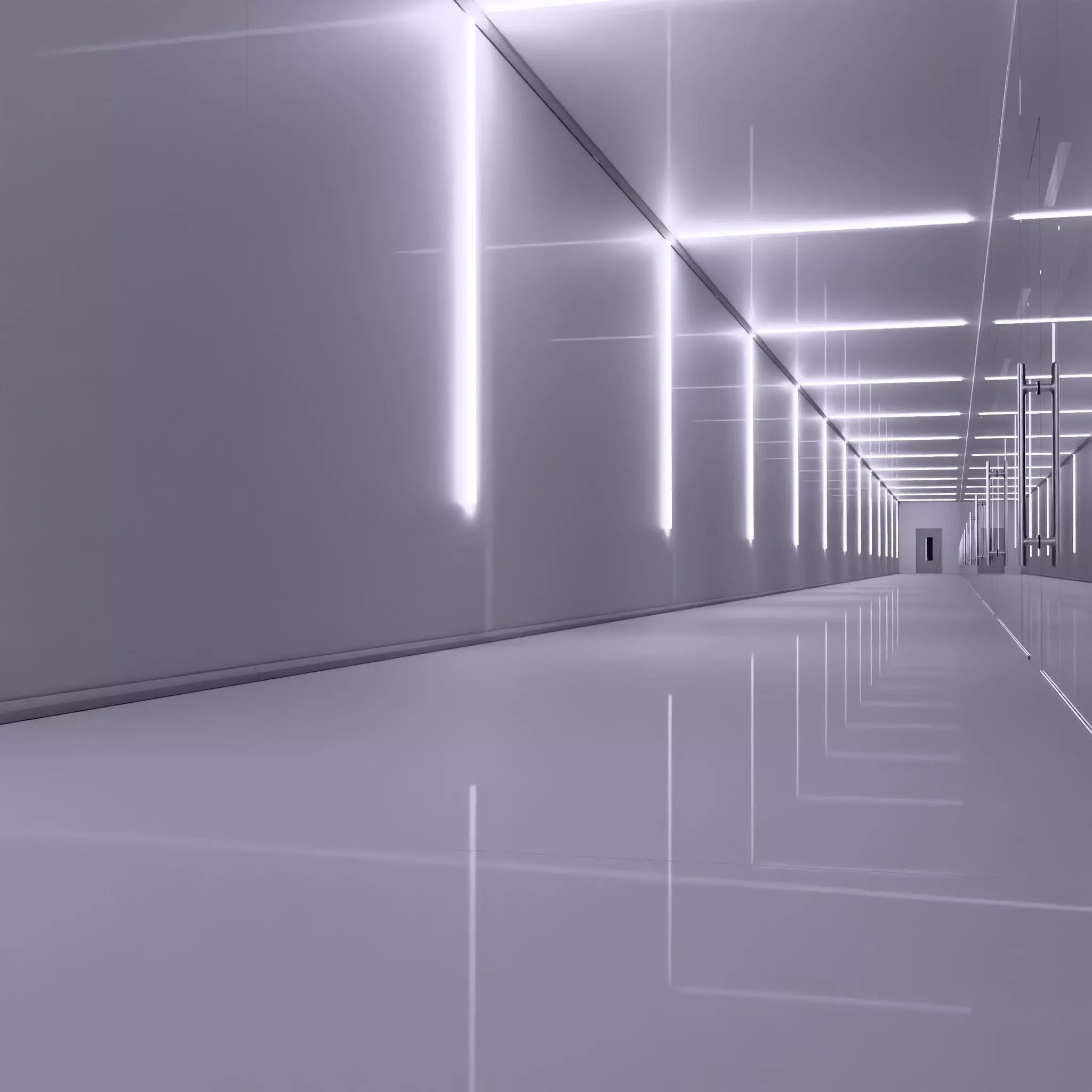 Modern Light Hallway M1 3D model_3