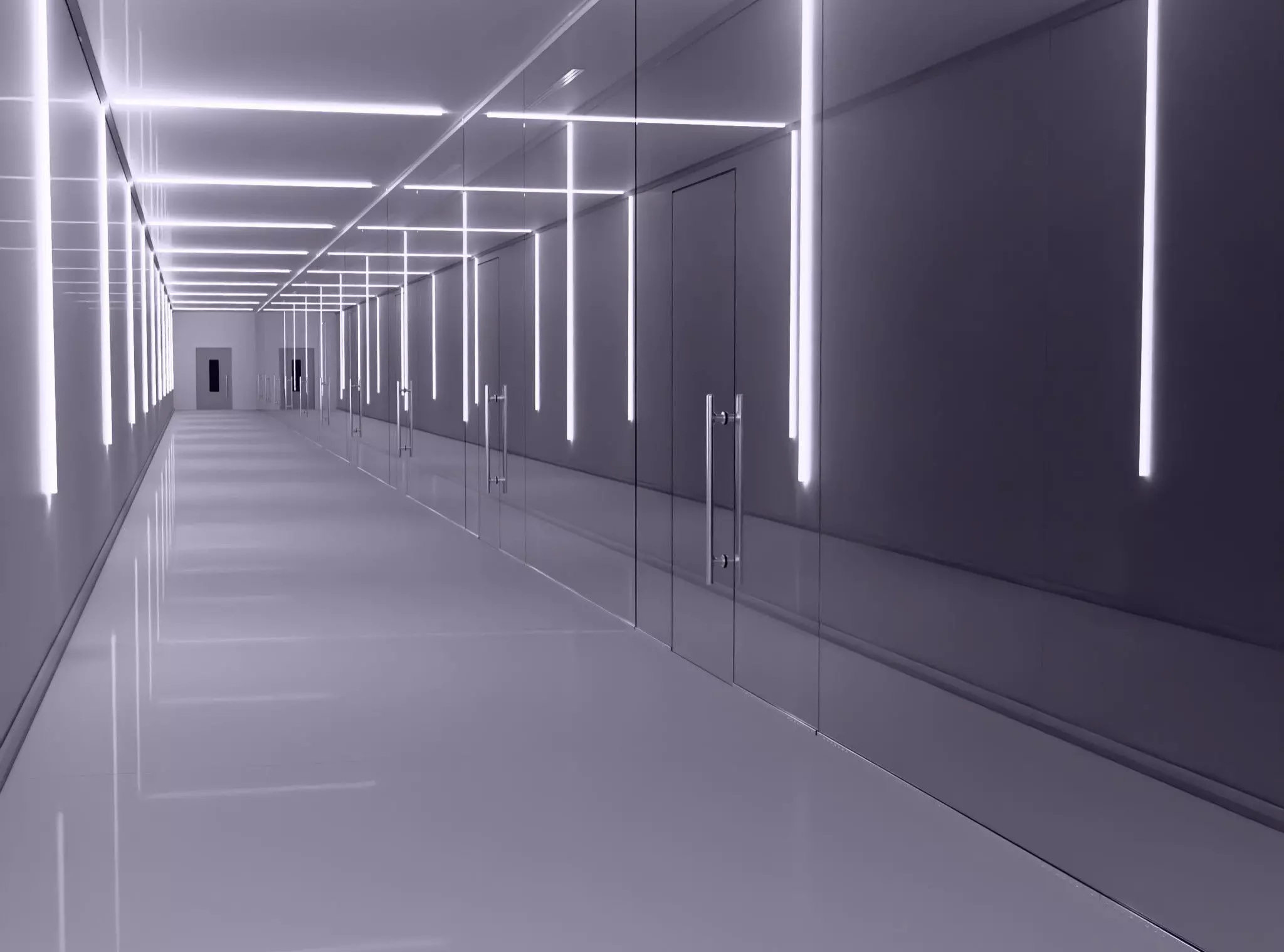 Modern Light Hallway M1 3D model_0
