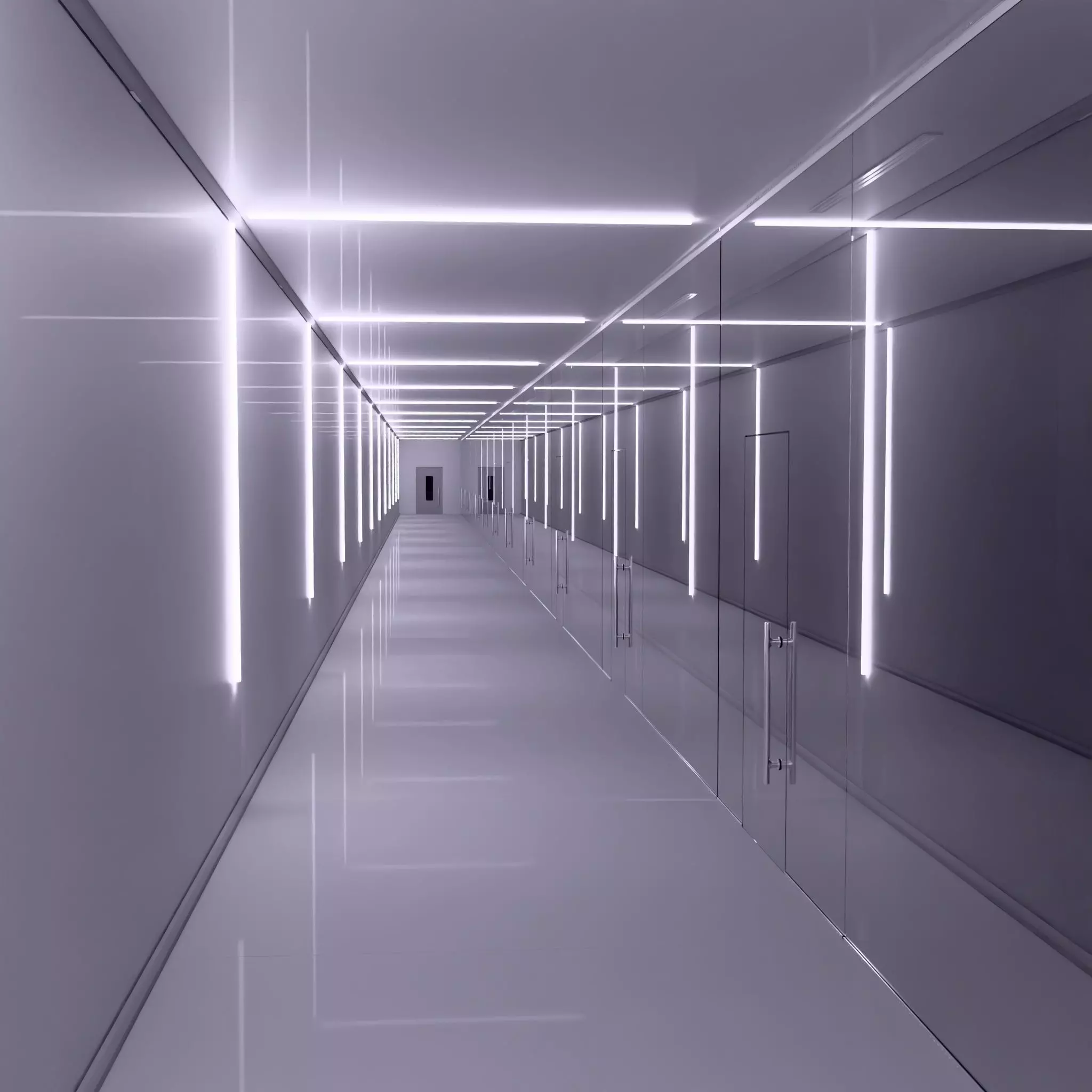 Modern Light Hallway M1 3D model_2
