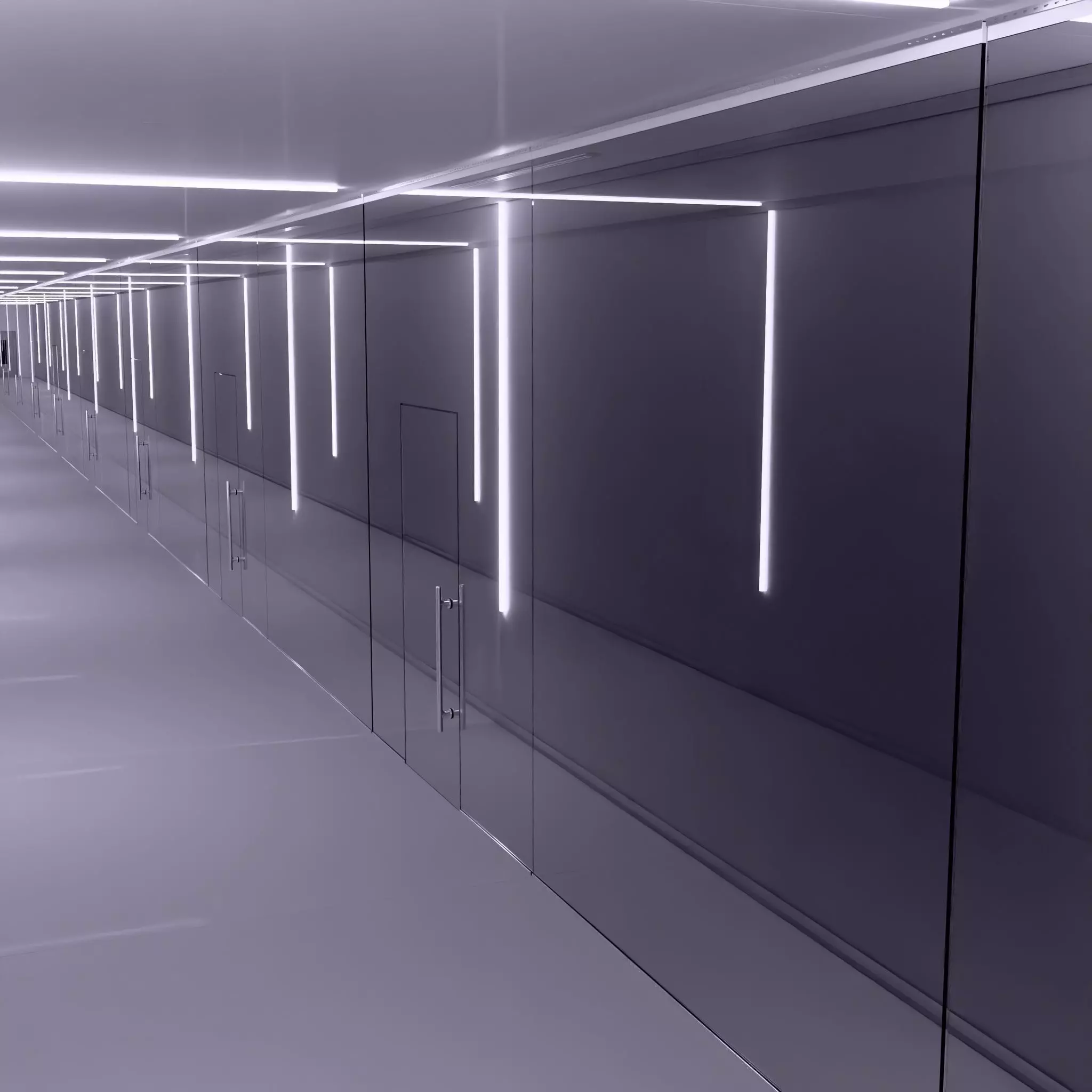 Modern Light Hallway M1 3D model_5