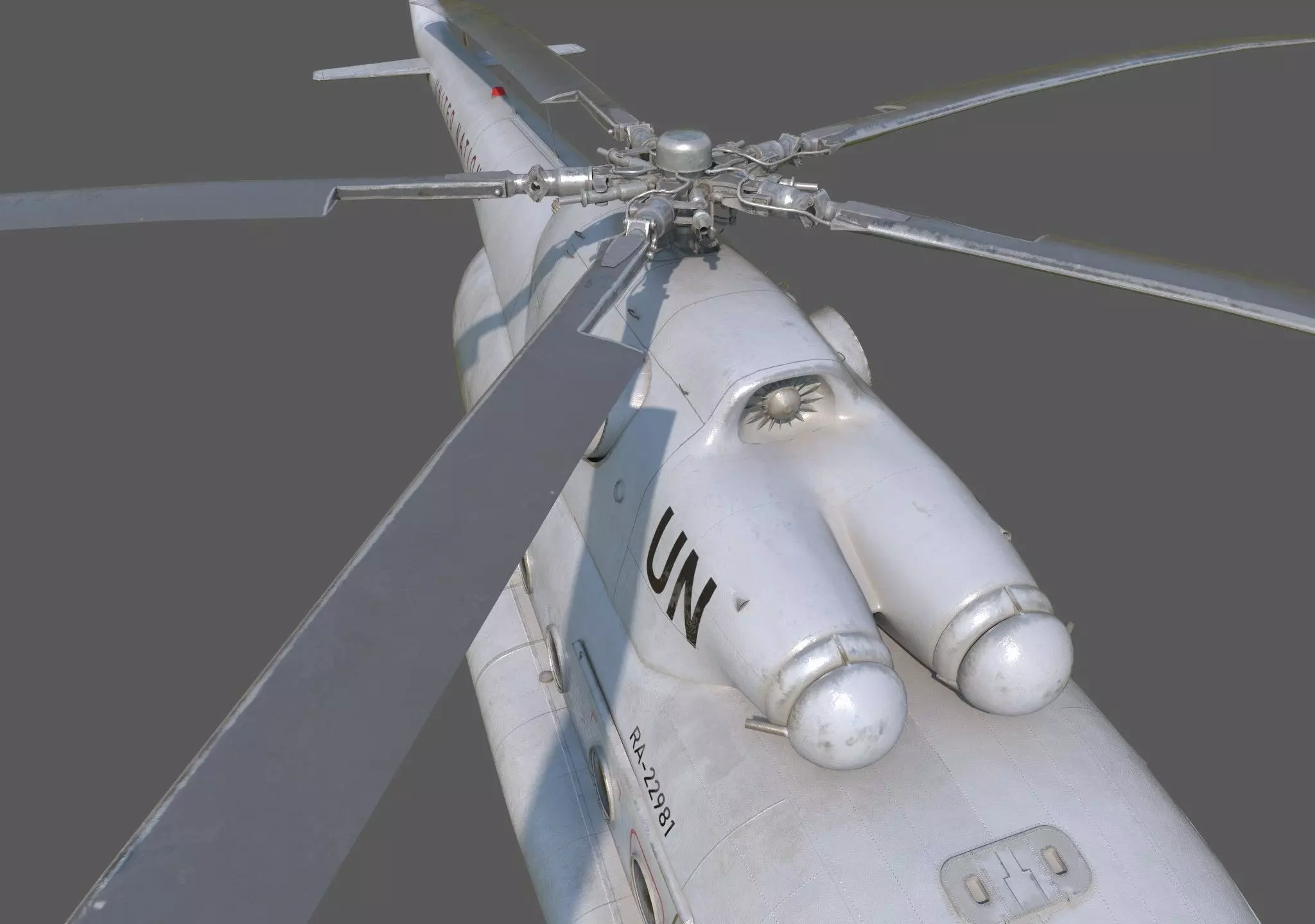 Mi-8 Aircraft Low-poly 3D model_4