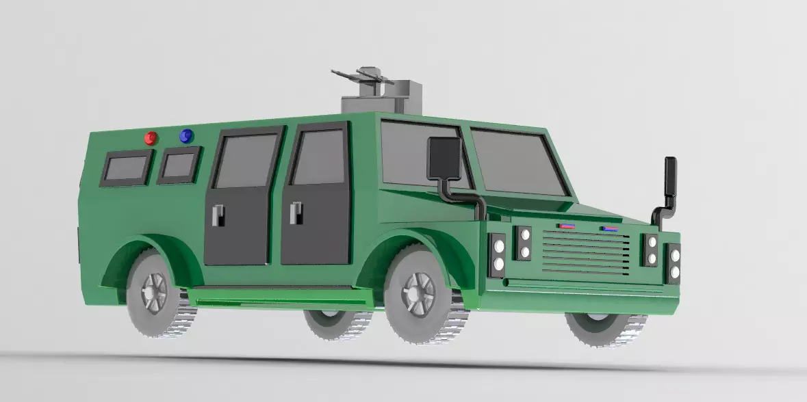 Armored SUV T3 printable 3D Model 3D print model 3D print model 3D print model