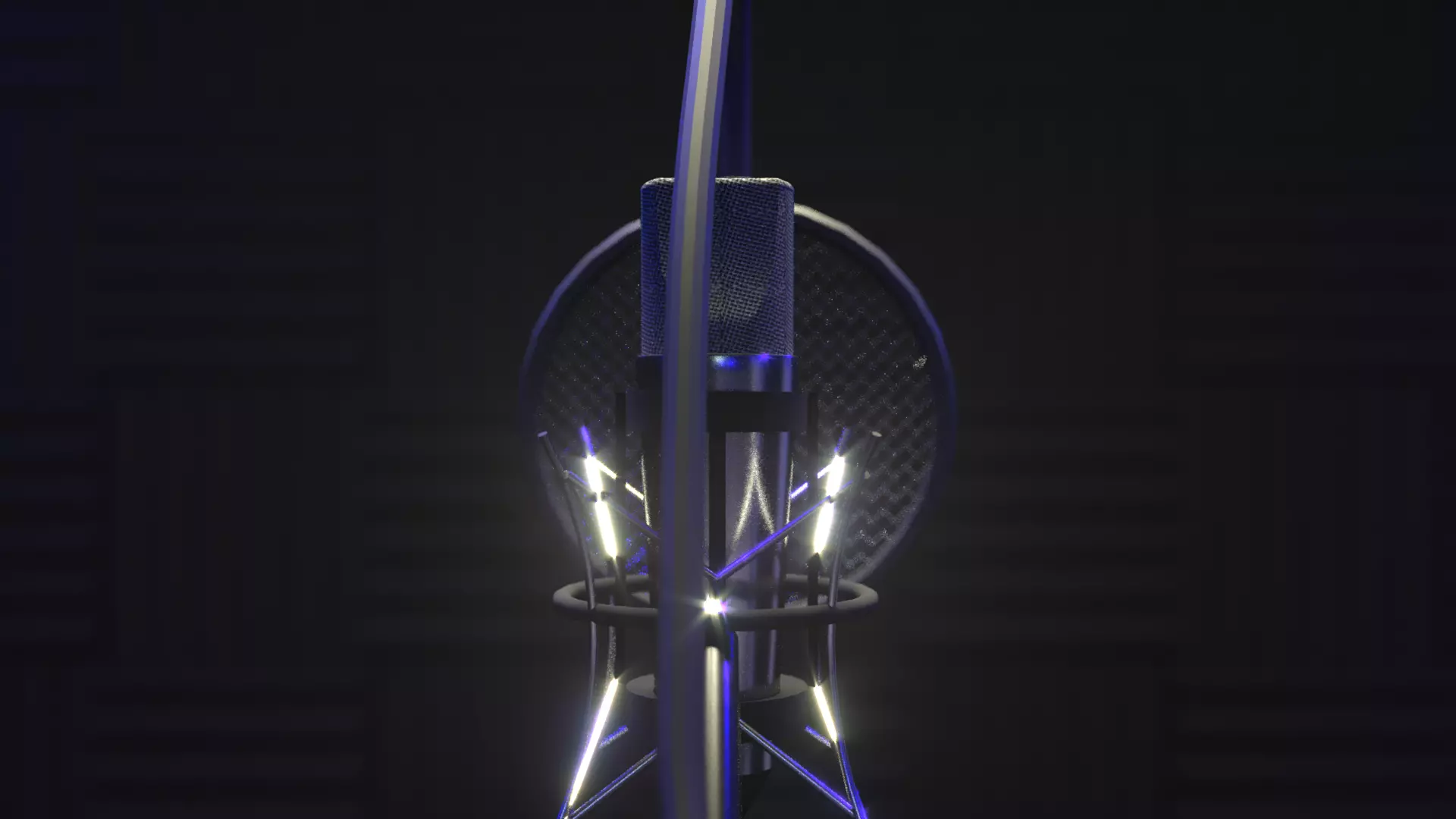 Hip Hop Studio Microphone 3D model_3