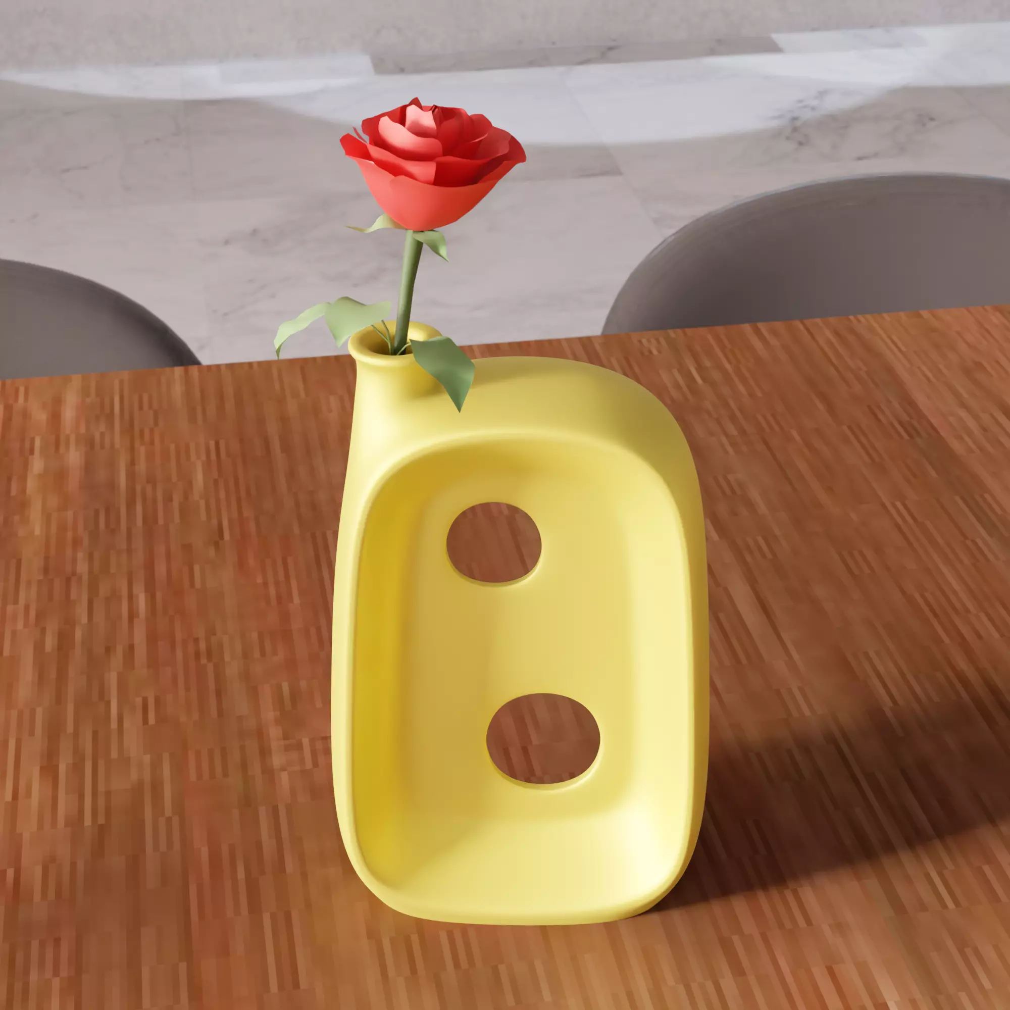 Modern Abstract Vase - 482 3D print model_6