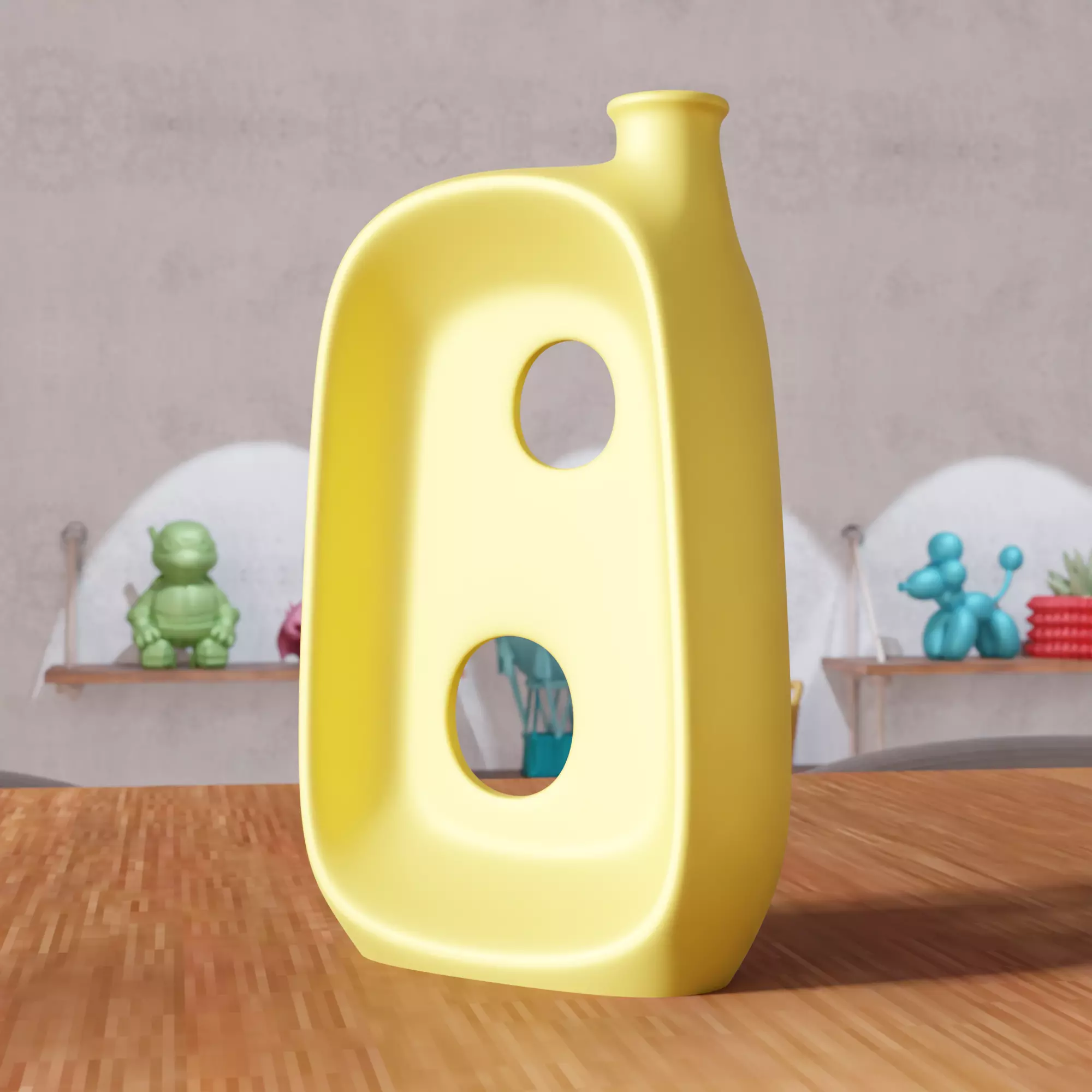 Modern Abstract Vase - 482 3D print model_1