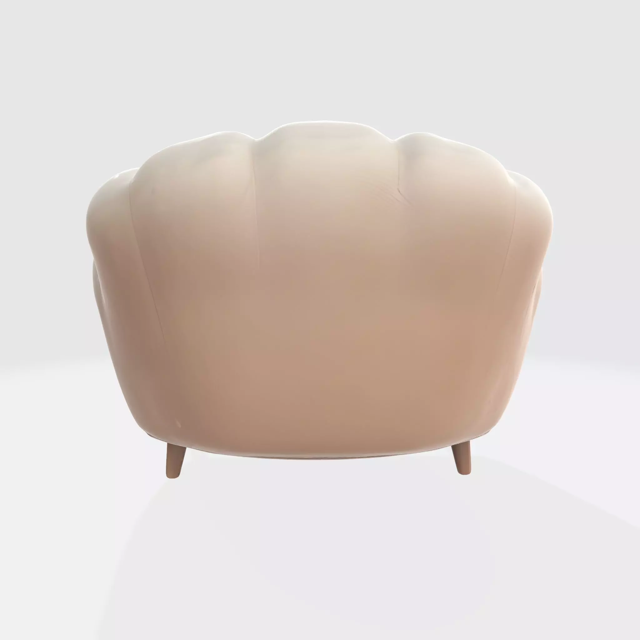 Sofa 2 Low-poly 3D model_2