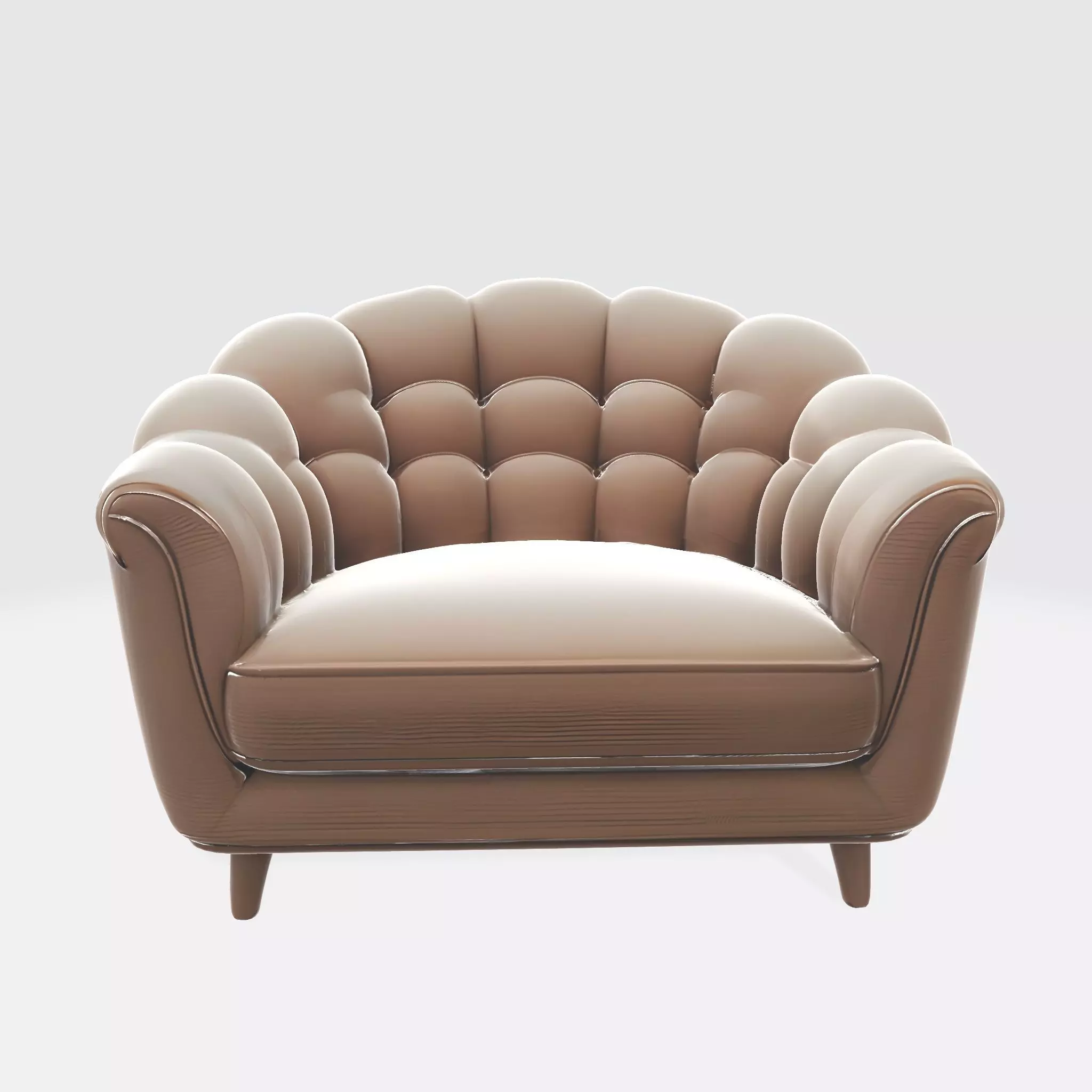 Sofa 2 Low-poly 3D model_0