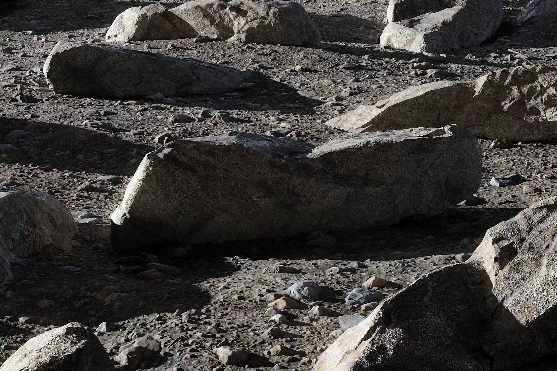 Rocky scene 3D model_0