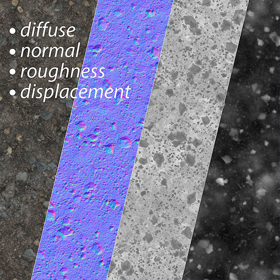 Rocky scene 3D model_4