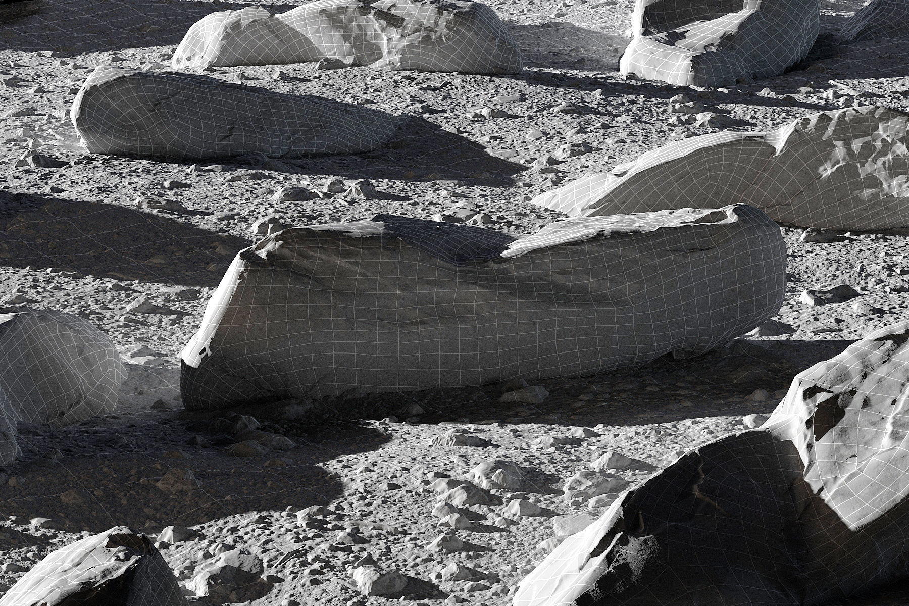 Rocky scene 3D model_1