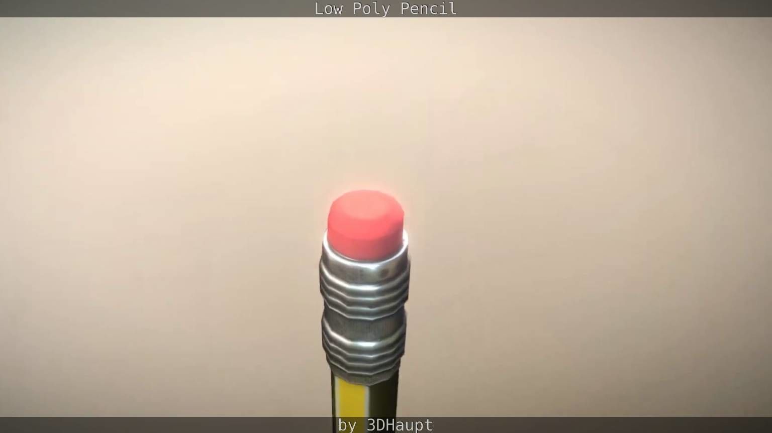 Pencil Lowpoly in sky Low-poly 3D model_39