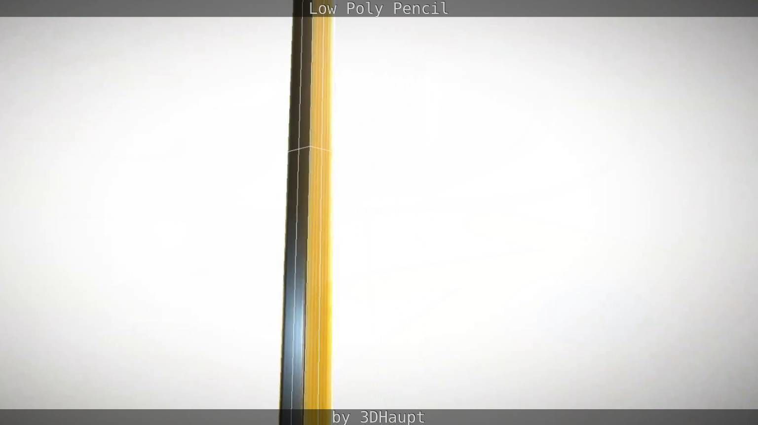 Pencil Lowpoly in sky Low-poly 3D model_60