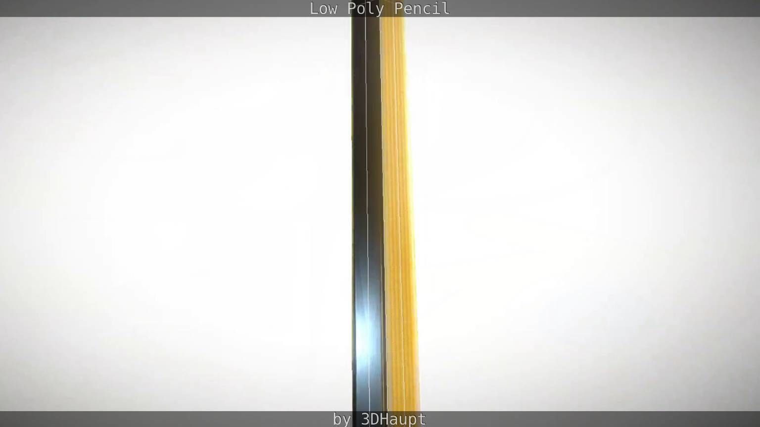 Pencil Lowpoly in sky Low-poly 3D model_61