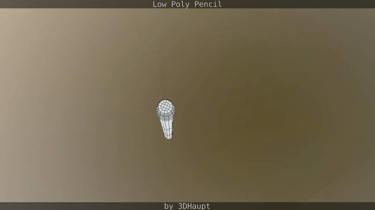 Pencil Lowpoly in sky Low-poly 3D model_100