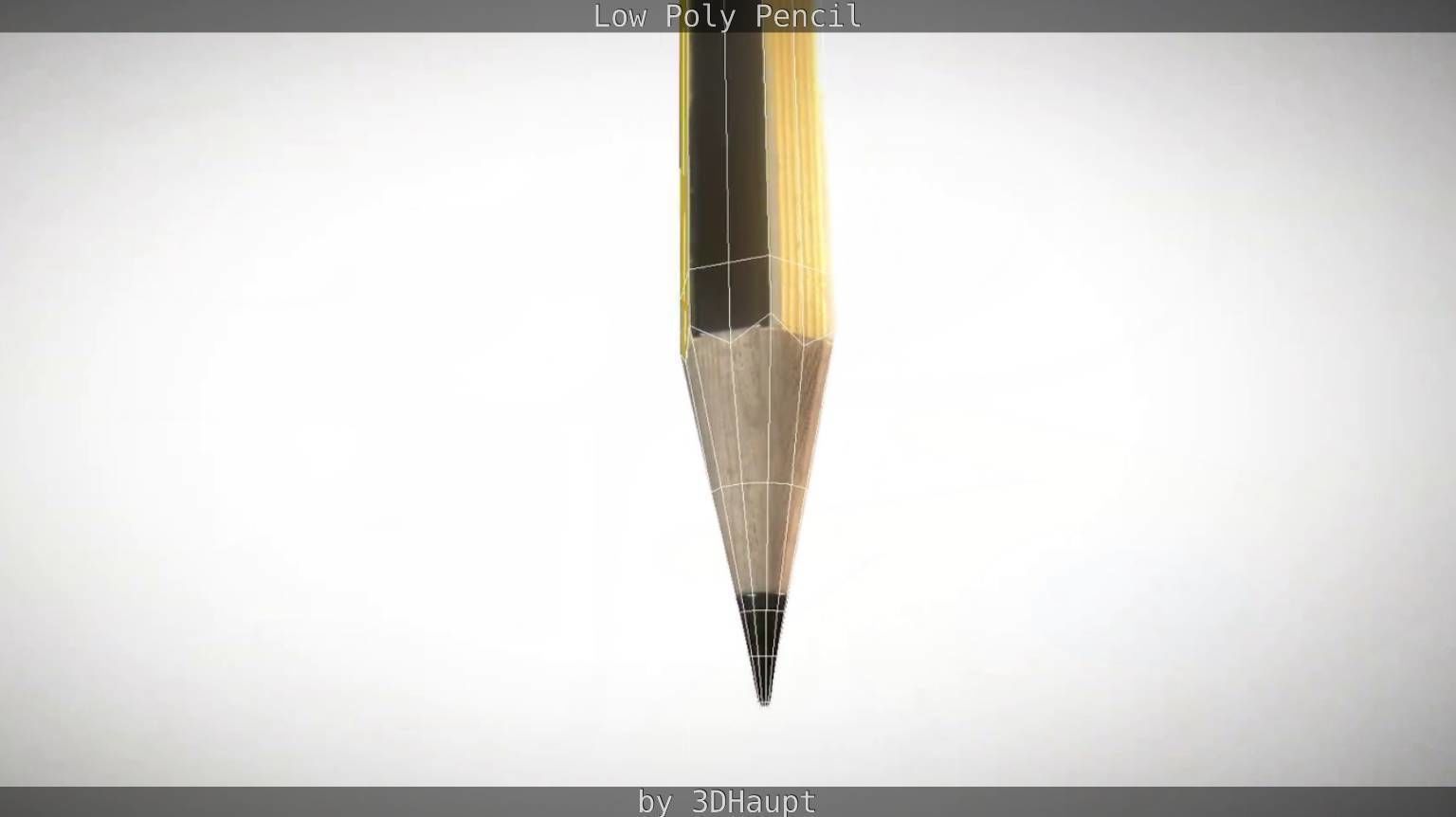 Pencil Lowpoly in sky Low-poly 3D model_64