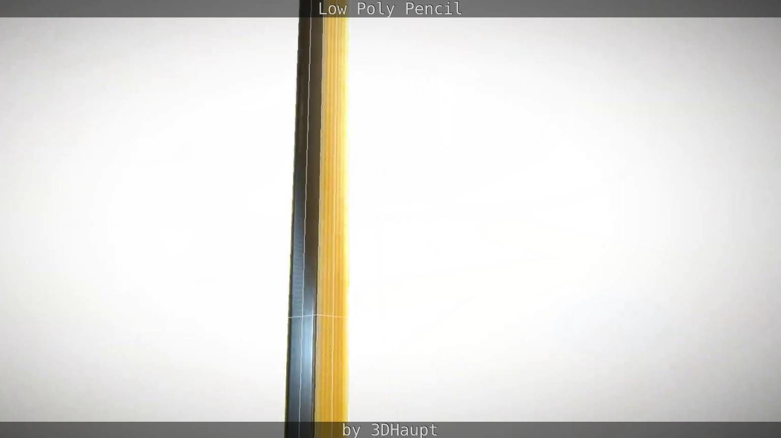 Pencil Lowpoly in sky Low-poly 3D model_59