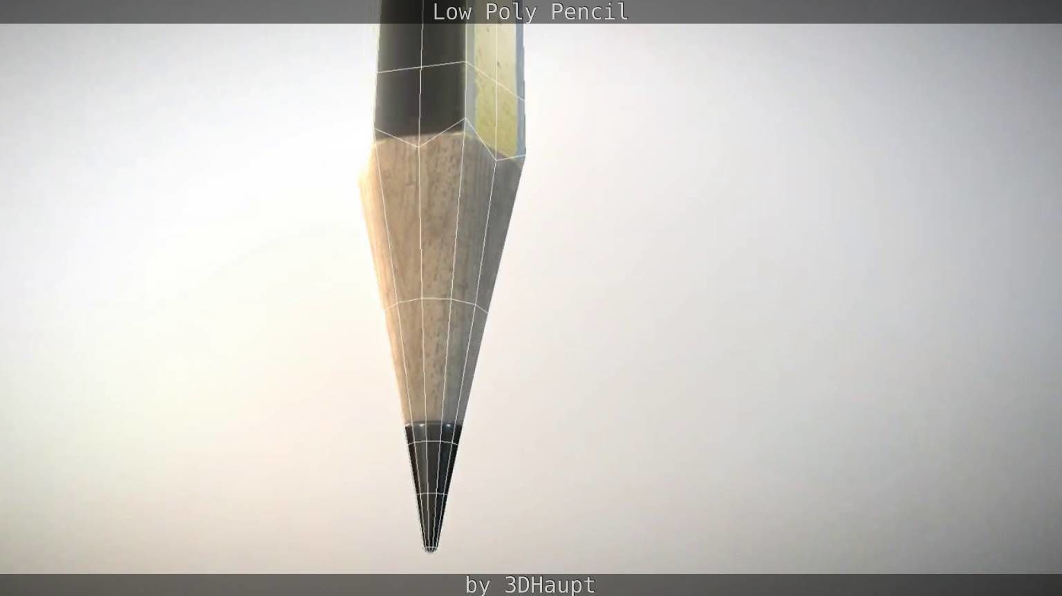 Pencil Lowpoly in sky Low-poly 3D model_68