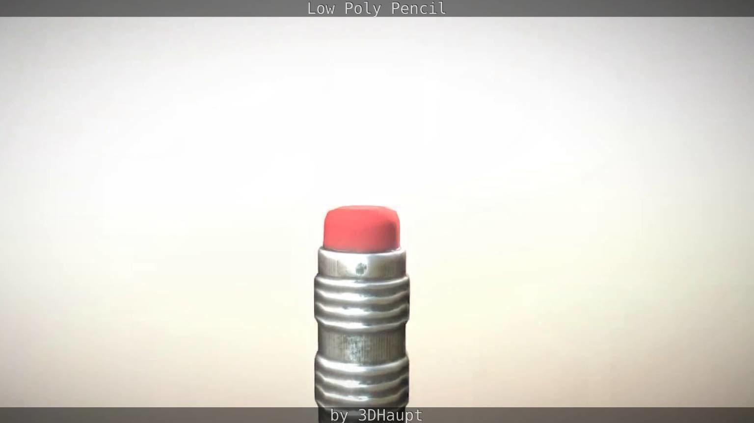 Pencil Lowpoly in sky Low-poly 3D model_40